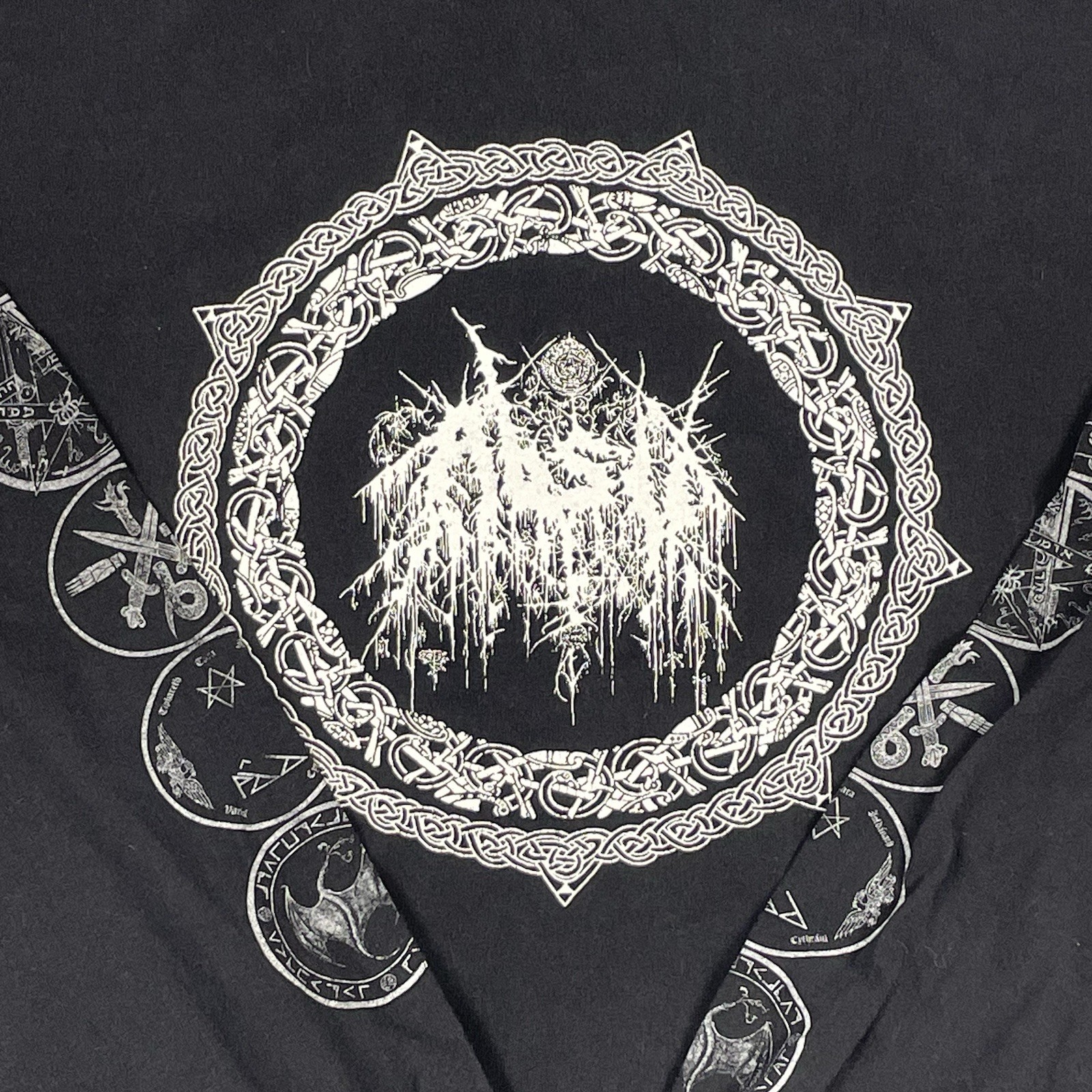 Absu Tour Shirt Mens XL Vintage Y2K Long sleeve Black Metal band Tee 2009 2000s