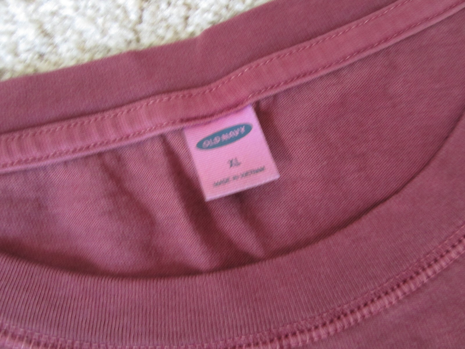 Old Navy women’s XL wine red purple boxy cotton tank top
