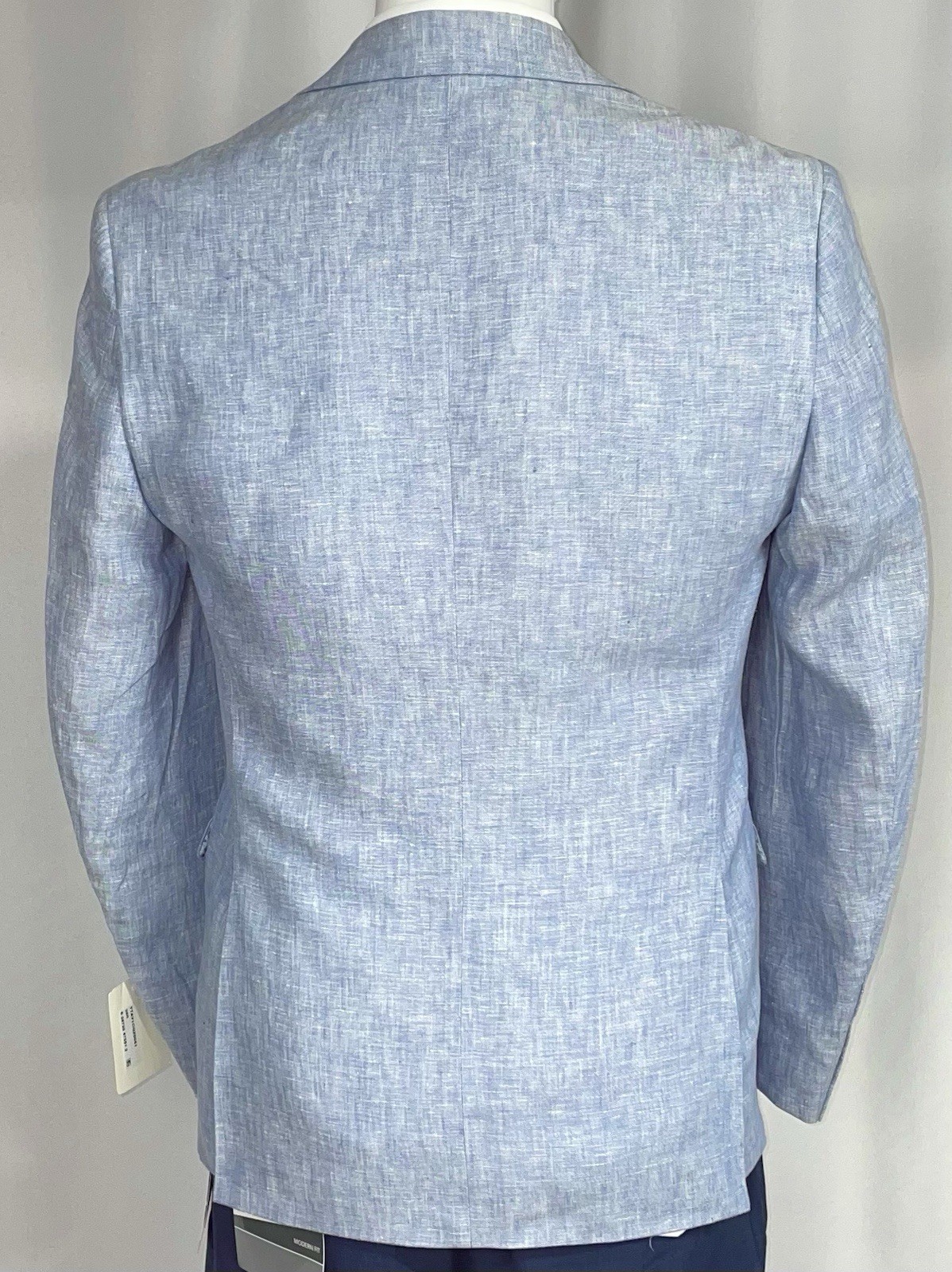 Bar Ill Mens Slim fit Suit Jacket Blazer 38R Light Sky Blue Linen New NWT