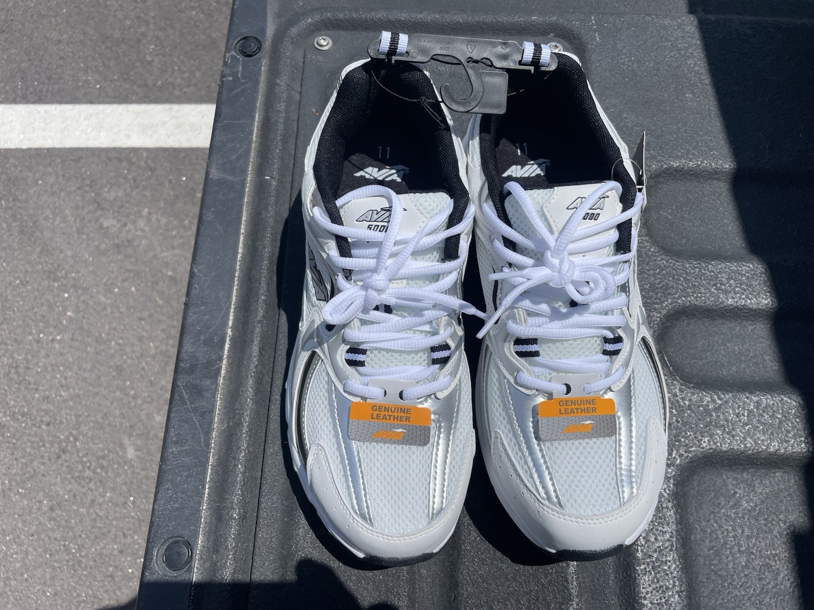 Avia 5000 White Silver Running Trainer Shoes Men’s Sz 12