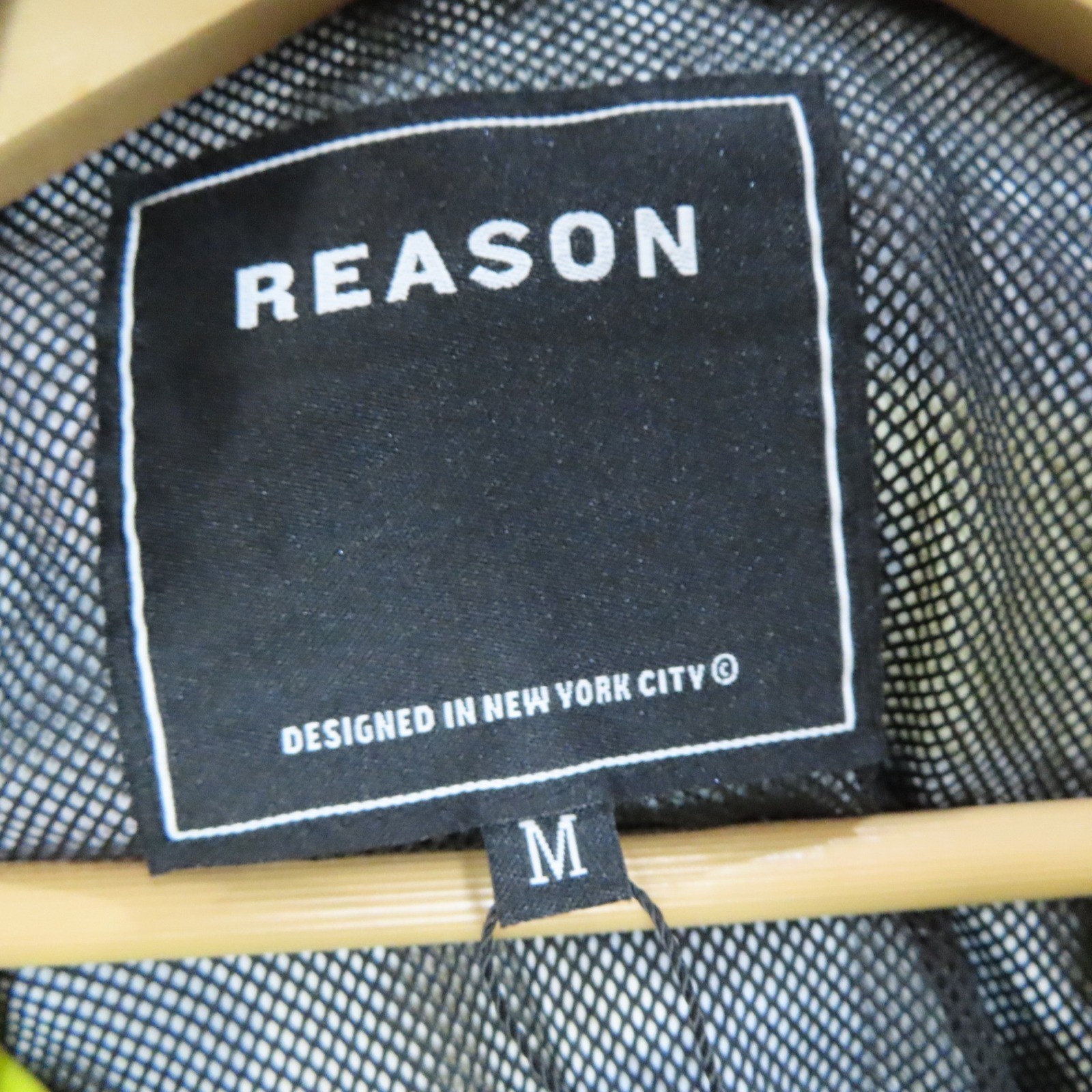 Reason NYC Windbreaker Jacket Medium 90s Style Colorful Graphic Streetwear Coat