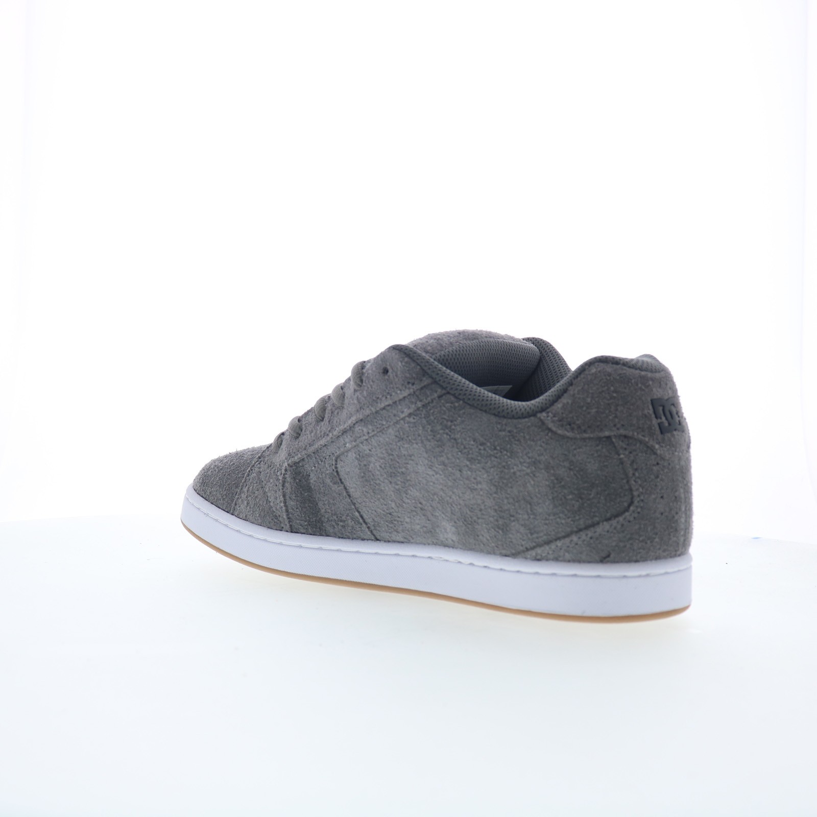 DC Net SE DC03260025-GRYBLK Mens Gray Suede Skate Inspired Sneakers Shoes