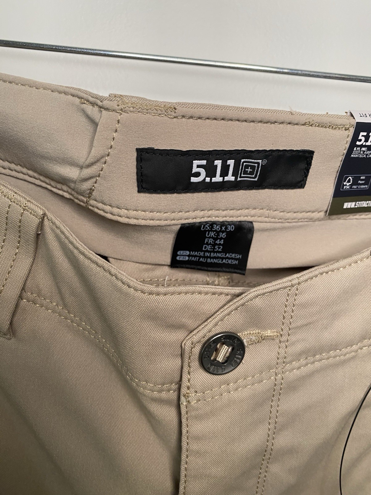 5.11 Tactical Men’s Apex Flex-Tac Khaki Cargo Pants 36×30 *NWT*