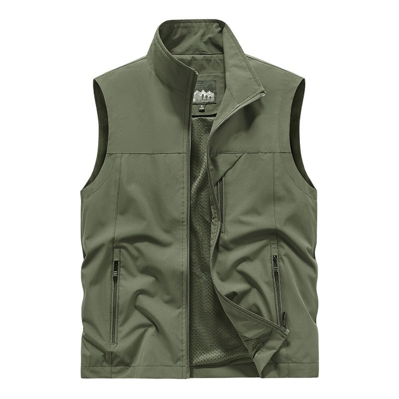 Mens Vests Waistcoat Utility Photographer Fishing Vest Sports Workwear Fisherman