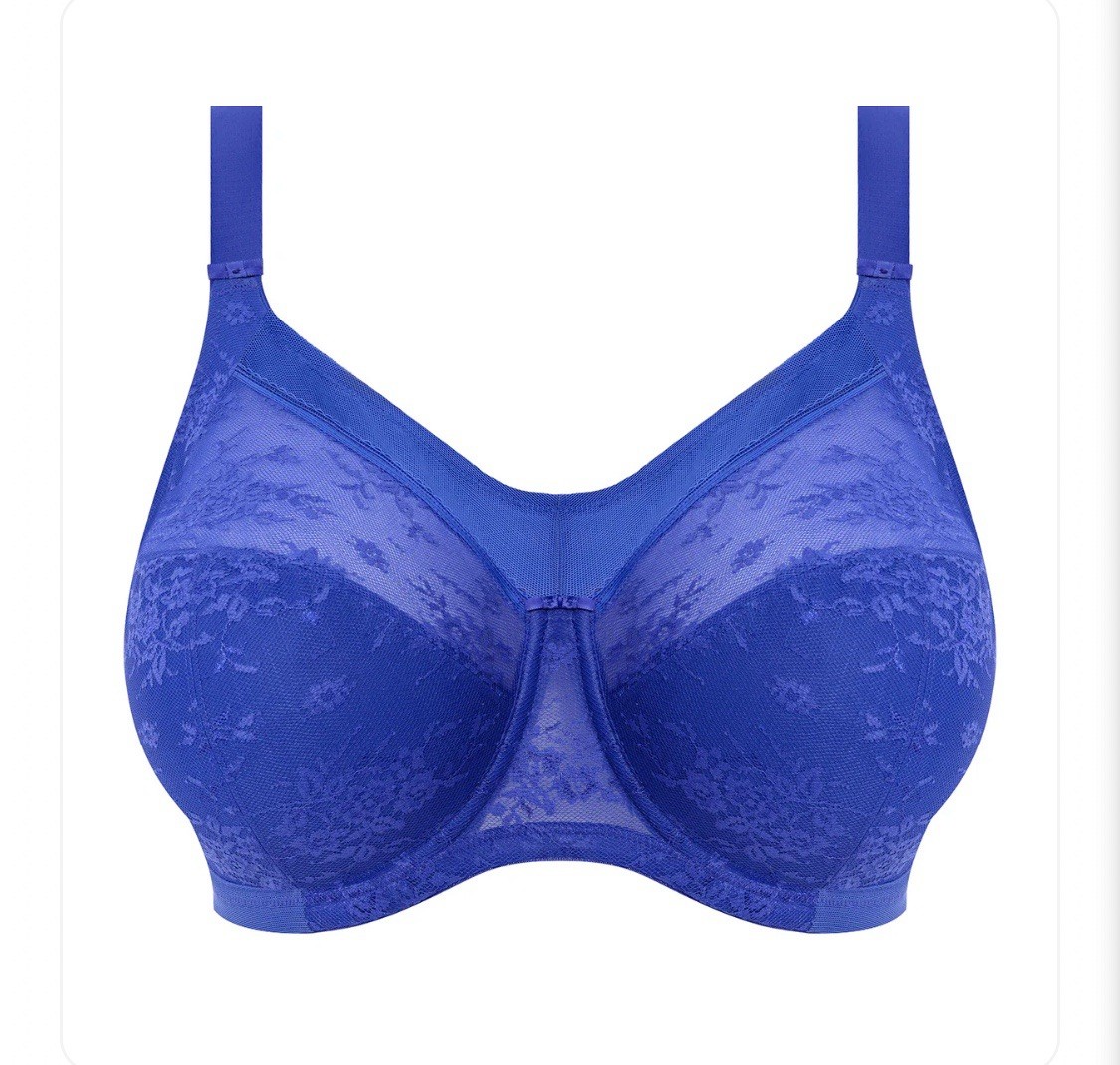 Goddess Verity UW Full Cup Bra in Ultramarine Lace #GD700204 US Sizes H-O NWT$56