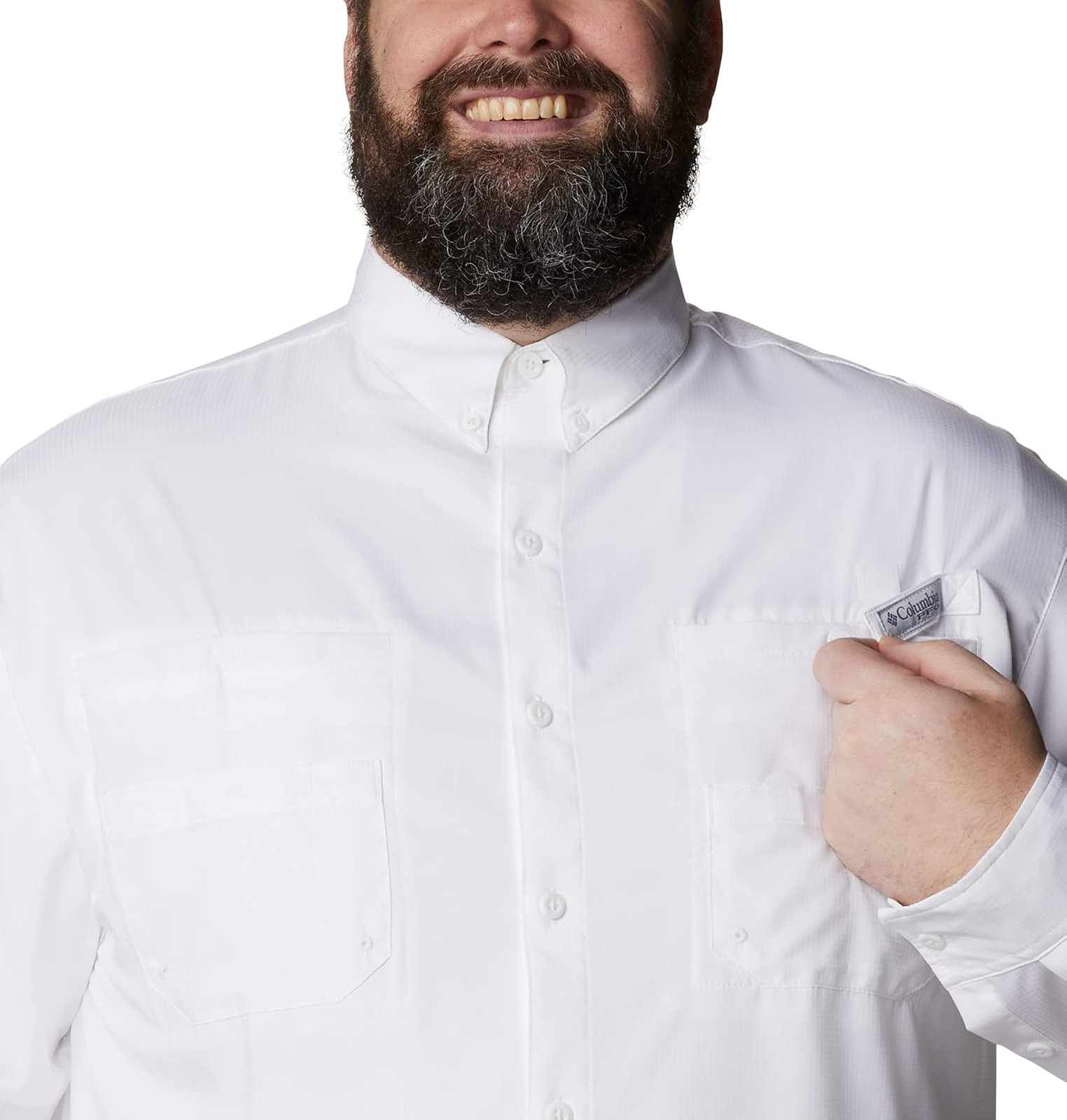 Columbia Men’s Tamiami II Long Sleeve Shirt,White,Small – White – Small