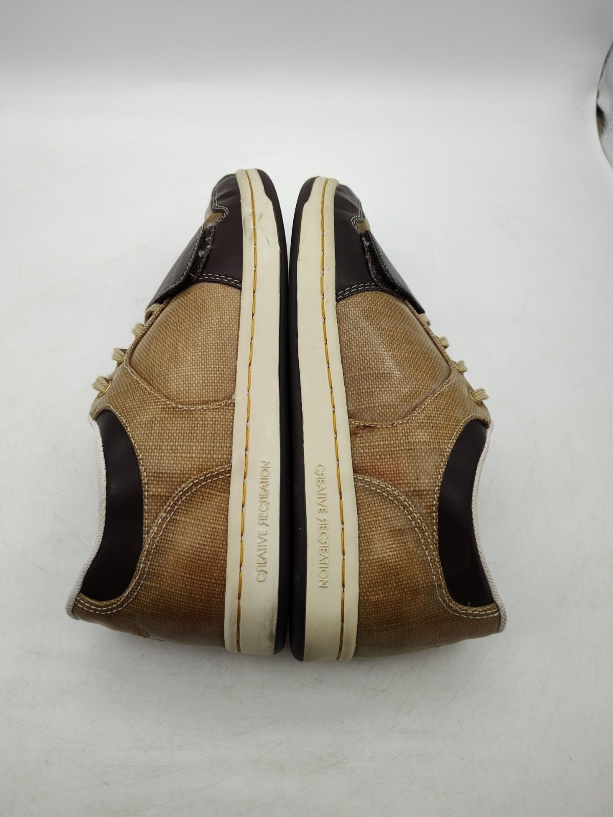 Creative Recreation-Cesario Lo Waxed-TAN & BROWN Shoes-CR4LO10-Men’s Size 8-NICE