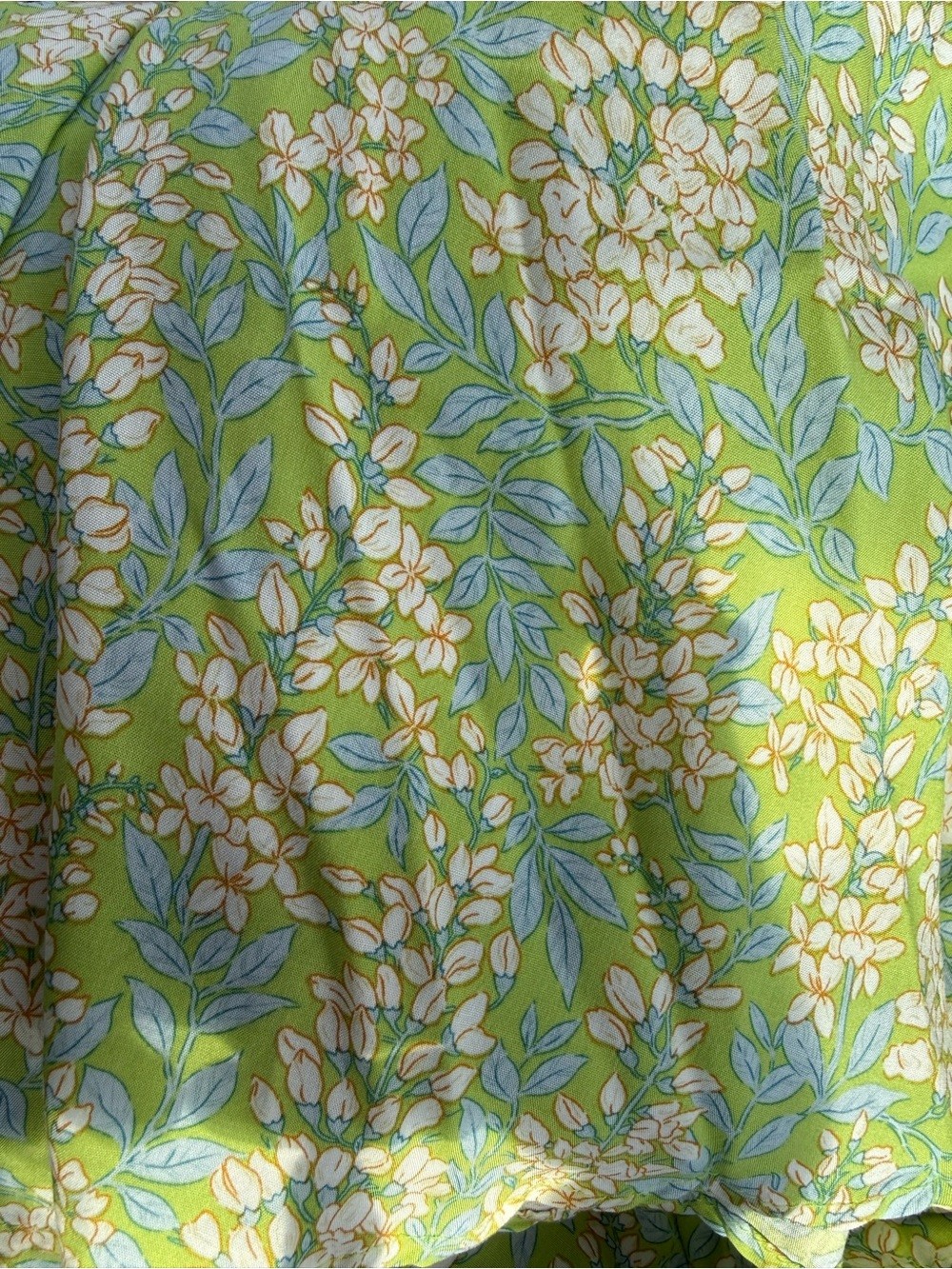 Black Swan Light Green Floral Dress