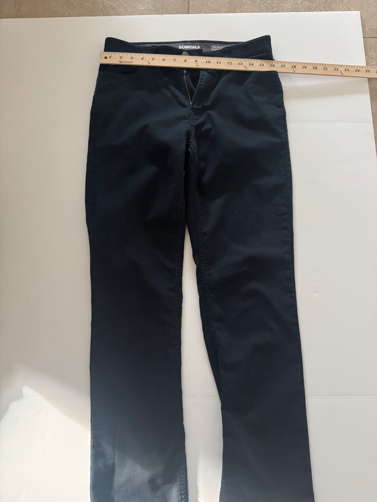 Sonoma Women’s The Everyday All-Day Pant Black Stretch Pants 30×32