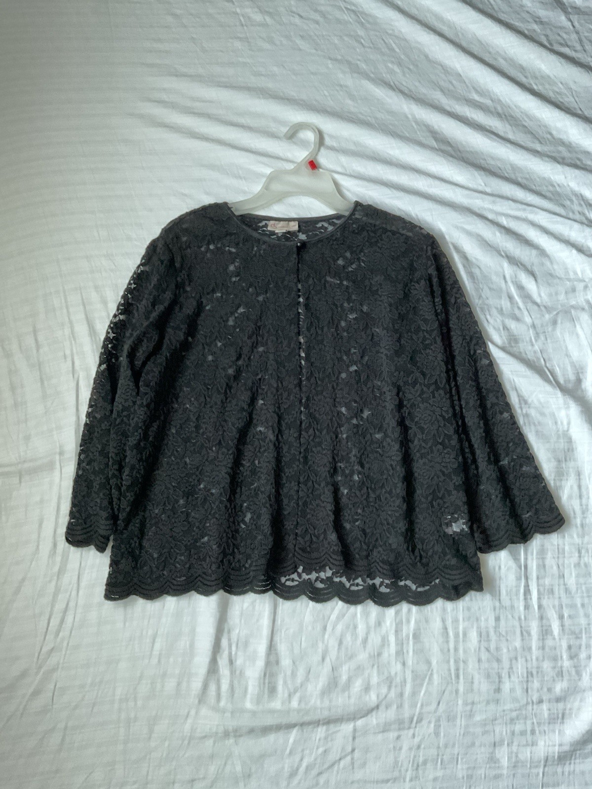 Unknown Brand Women’s Black Mesh Top Blouse Size 1X