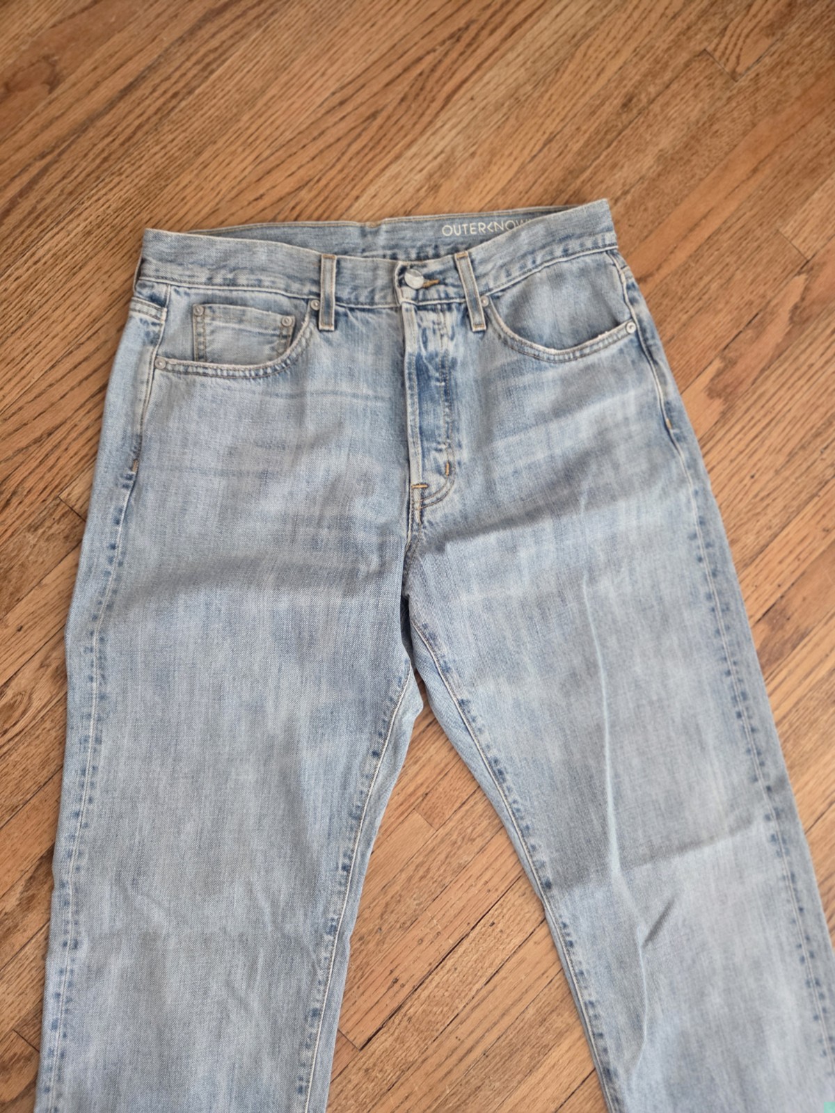 Outerknown NWT 29×32 SEA Statesman Relaxed Fit Denim Jeans Light Blue Bleached