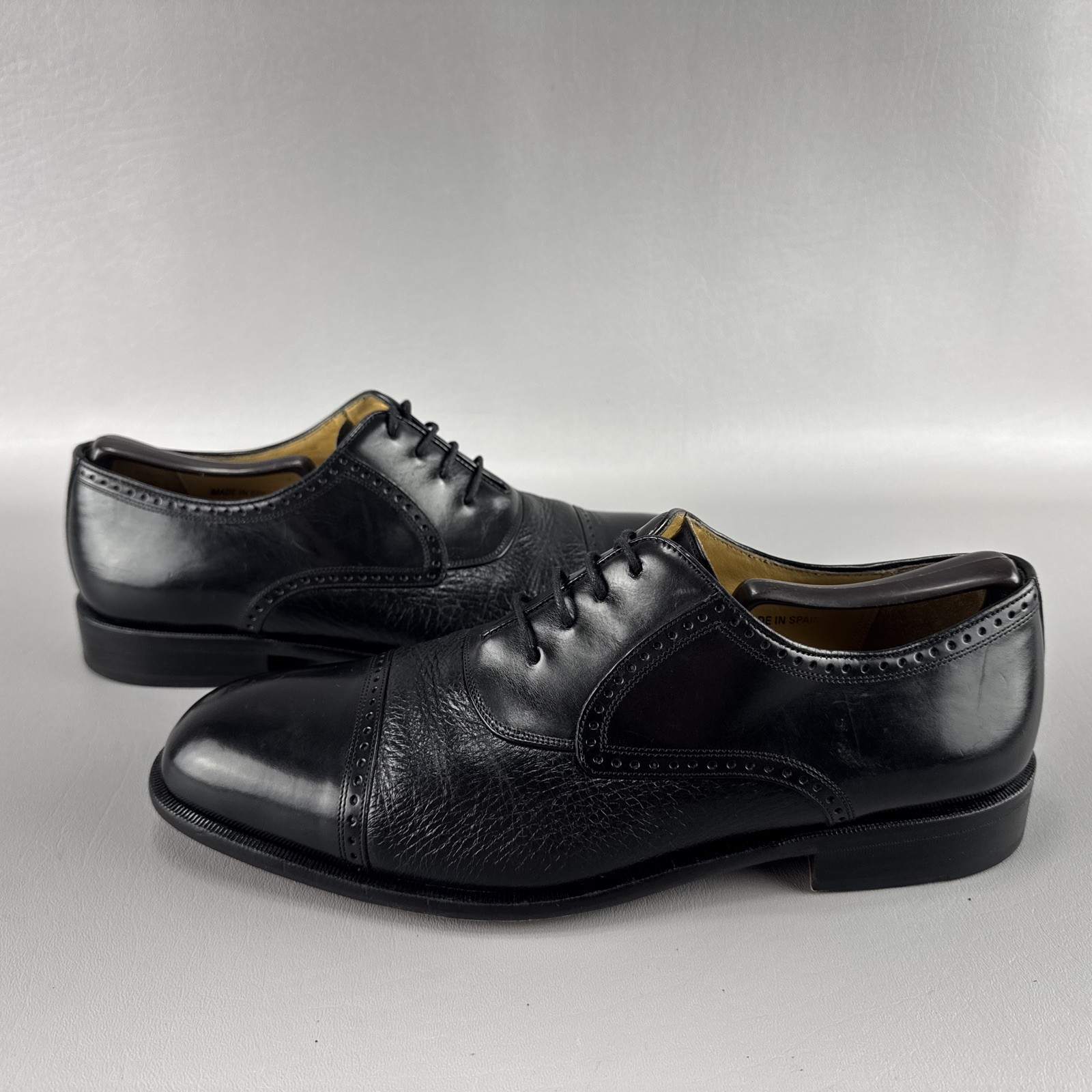 Mezlan Nicola Oxford Dress Shoes Mens Sz 9.5 Wide Lace Up Cap Toe Designer Money