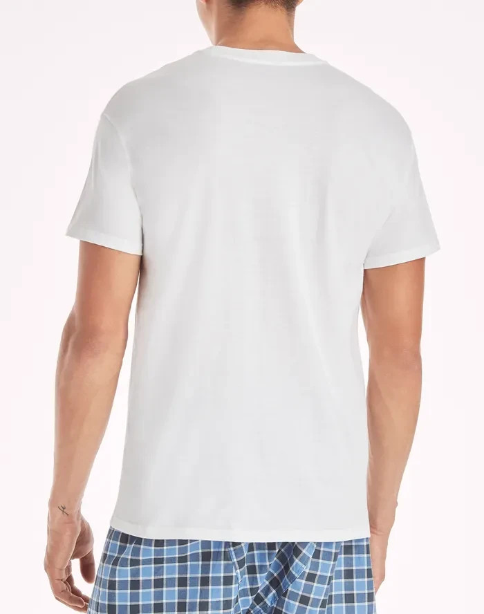 Hanes Men’s White V-Neck Undershirts 10 Pack Moisture Wicking Cotton 777Z10