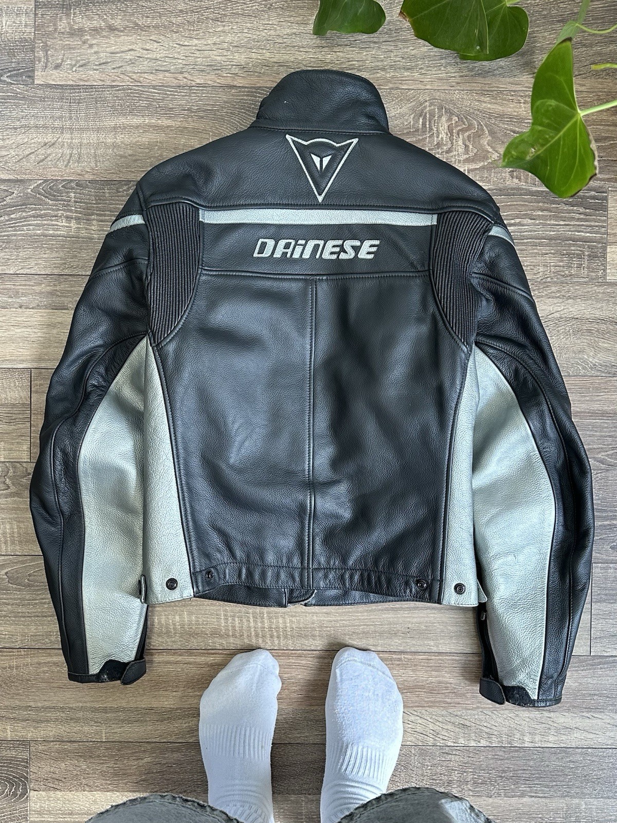 Dainese Moto Leather Jacket Size 40 Genuine Embroidered Logo Unisex Racing XS-S