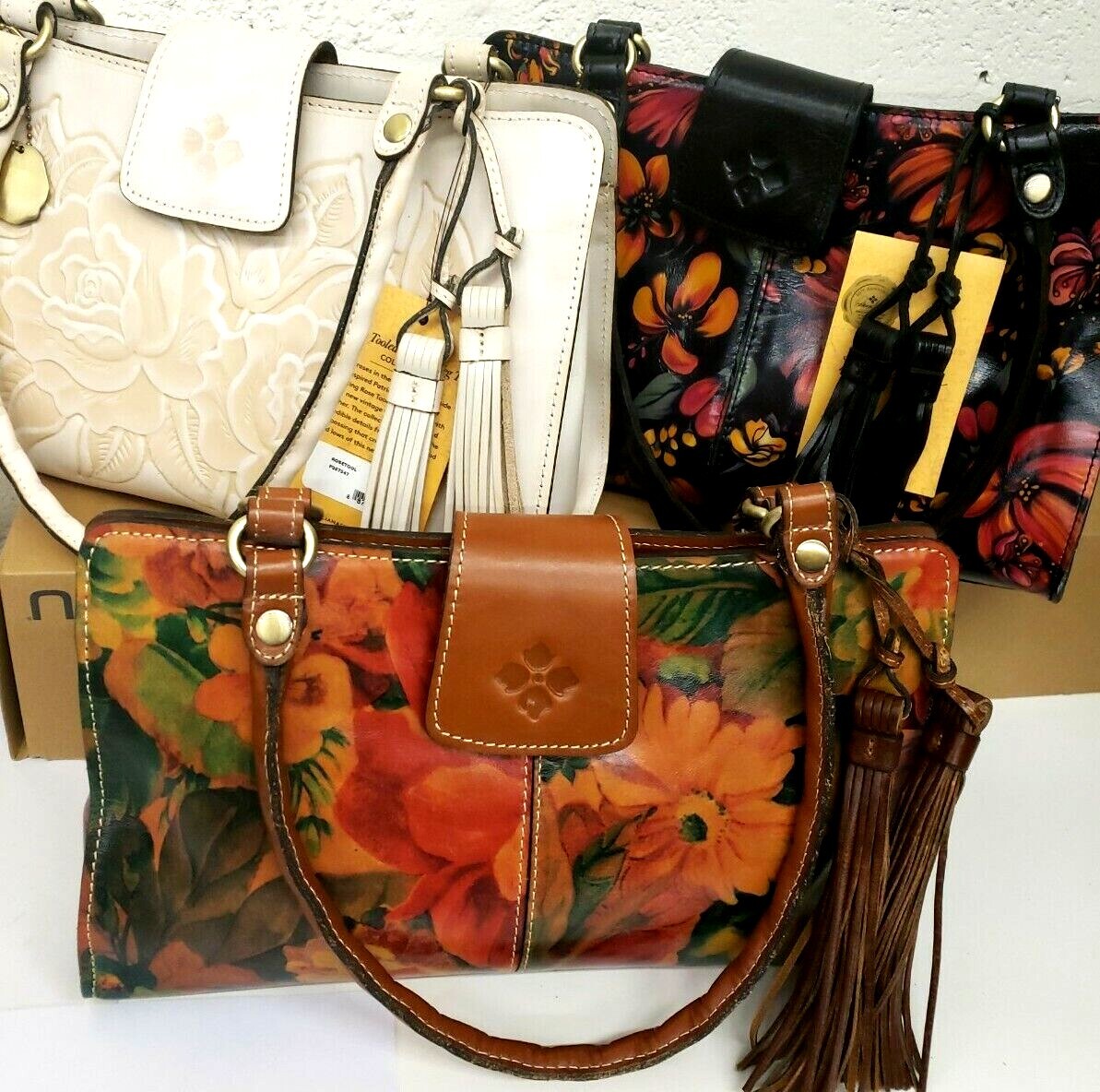 Patricia Nash RIENZO Shoulder/ Hand bag CHOOSE PATTERN FROM MENU Leather Satchel