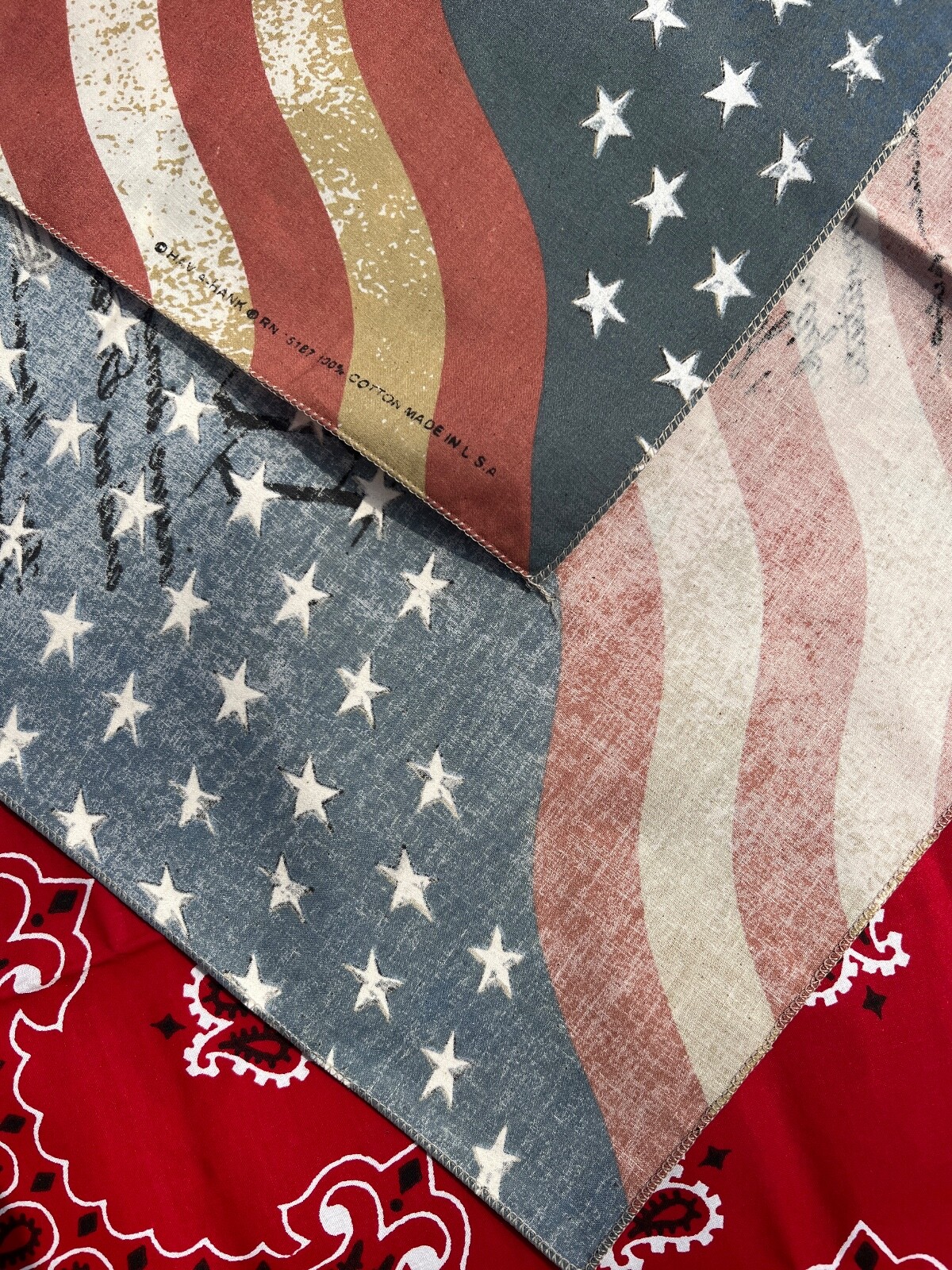 2nd Amendment 22x22in Bandanna USA MADE! Single Side Print 100% Cotton