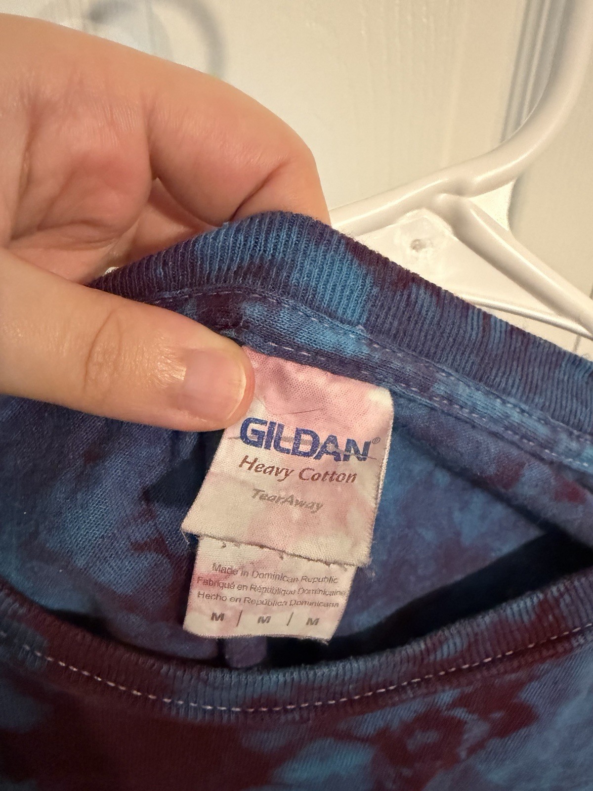 Gildan Heavy Cotton Tie-Dye Graphic Tee Blue “The Summer Set” M