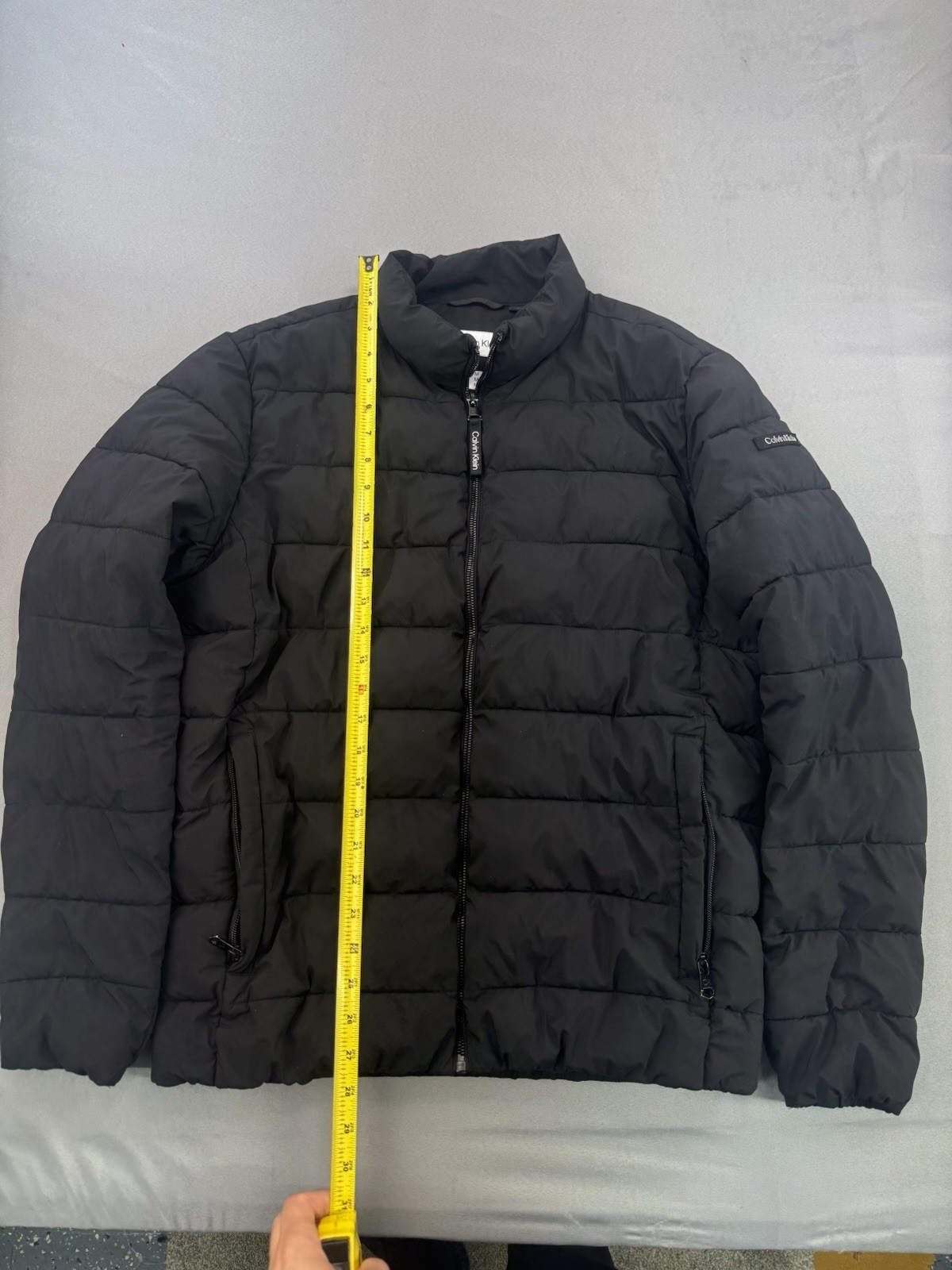CALVIN KLEIN Men’s Size Medium Infinite Stretch Puffer Jacket Sorona Aura