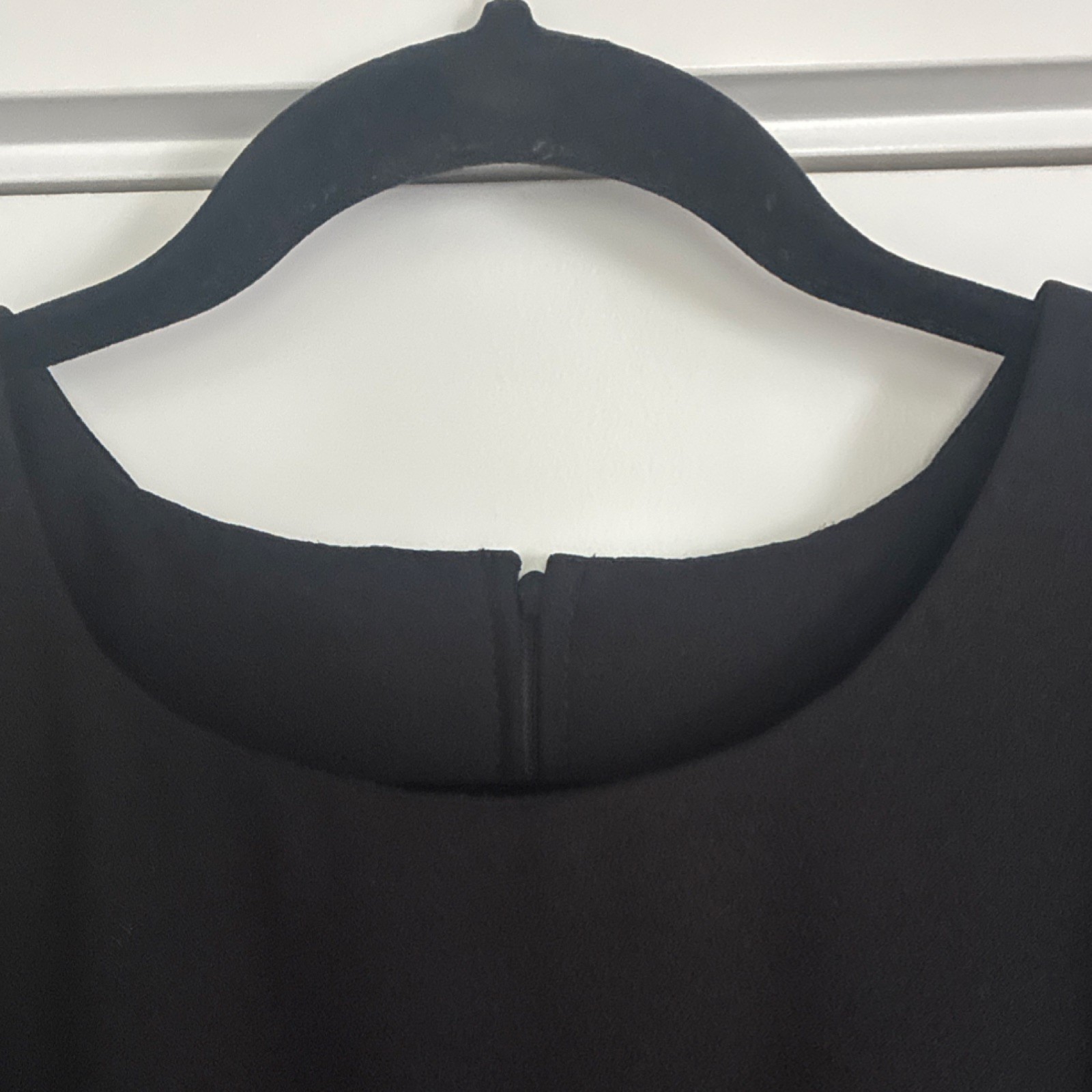 Cousin’s Concert Attire Black Solid Long Dress 3/4 Sleeve Bow Waist 8