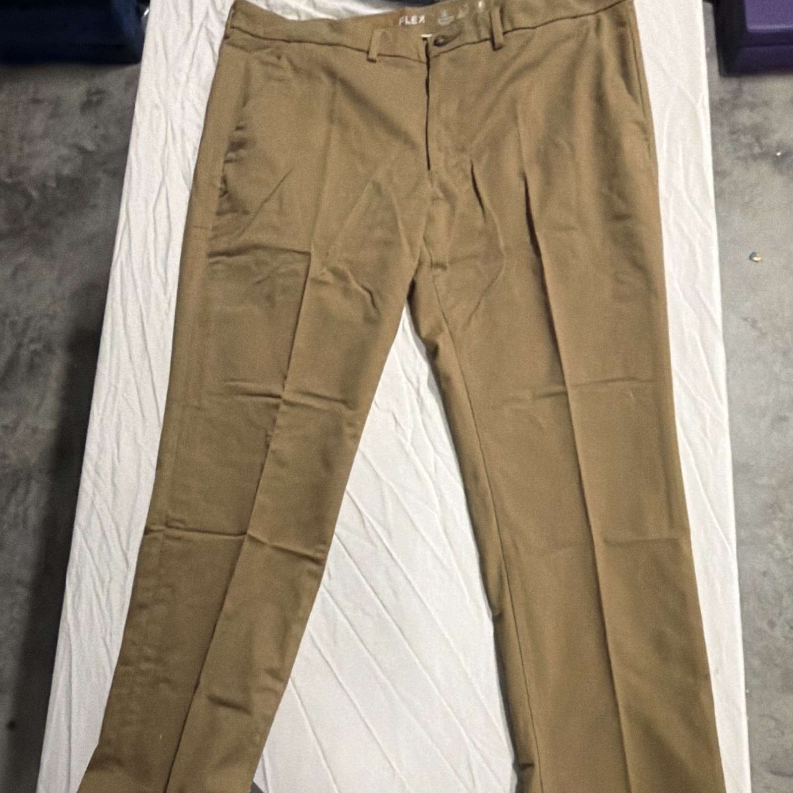 St. John’s Bay Temp Flex Slim Fit Stretch Flat Front Tapered Twill Chino 42