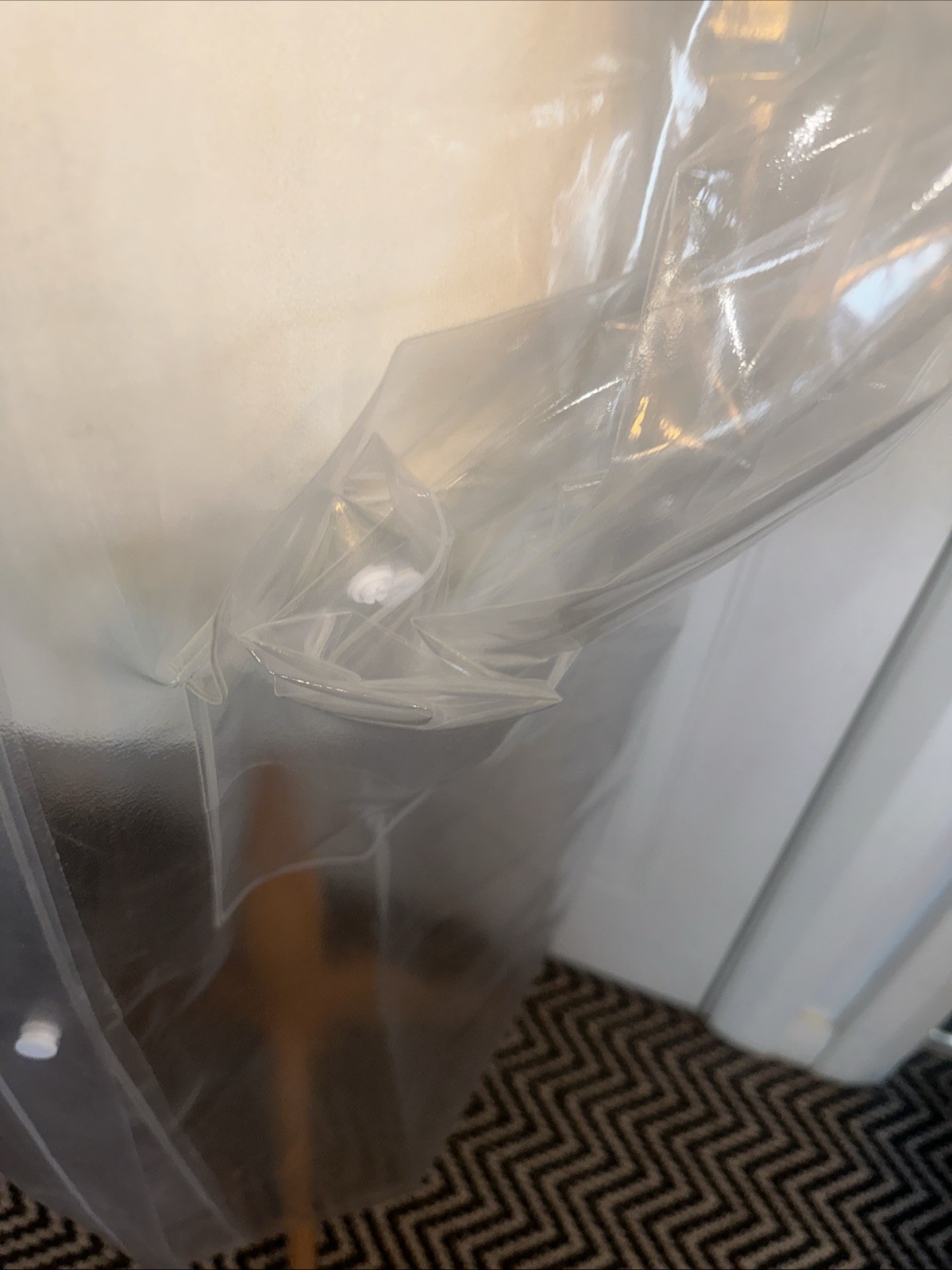 Erotic Waterproof PVC Plastic Vinyl Long Raincoat Mac Fetish SeeThrough 12/14