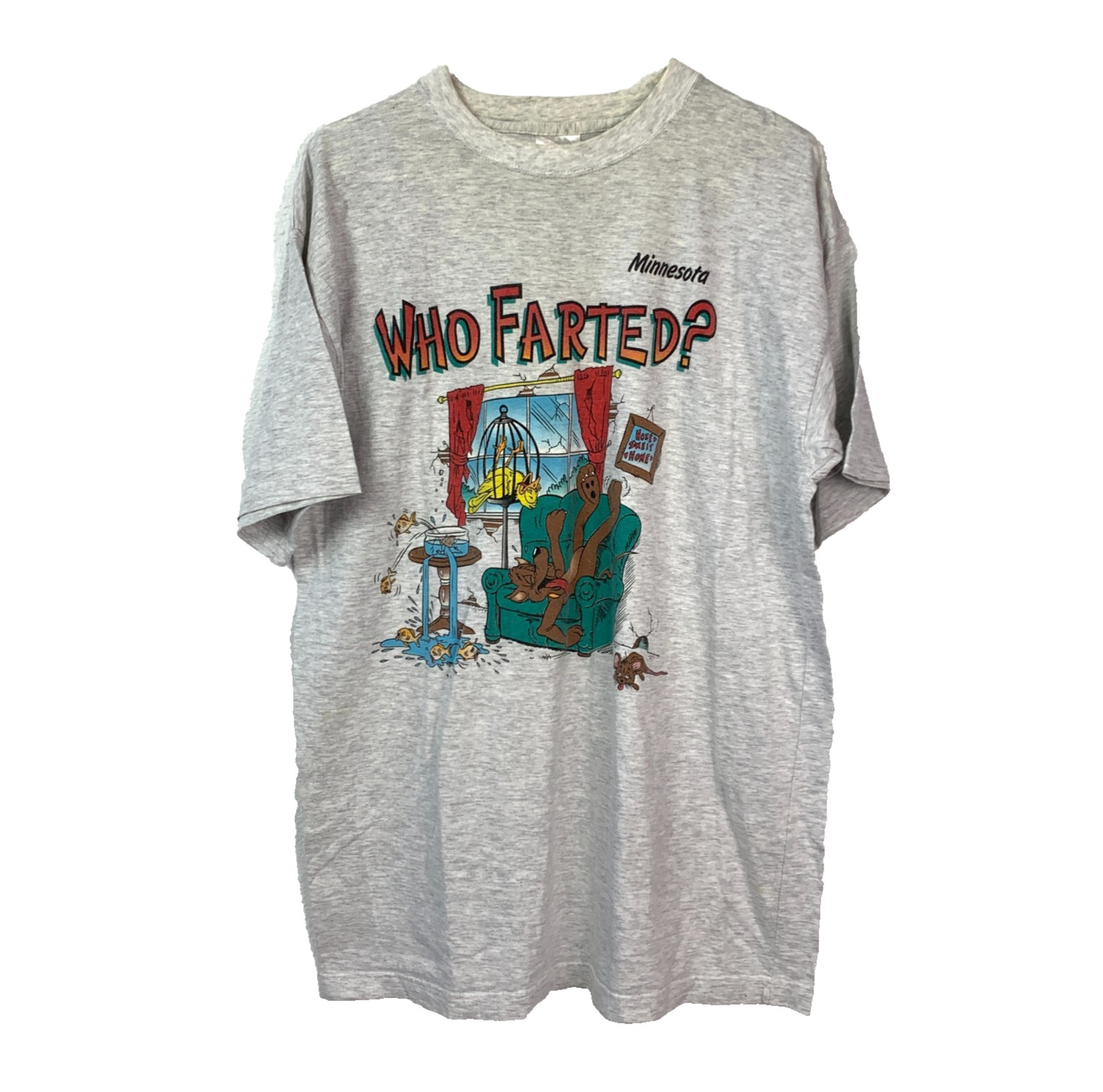 Vintage Minnesota Who Farted? Humor T-Shirt XL Sherry’s Best