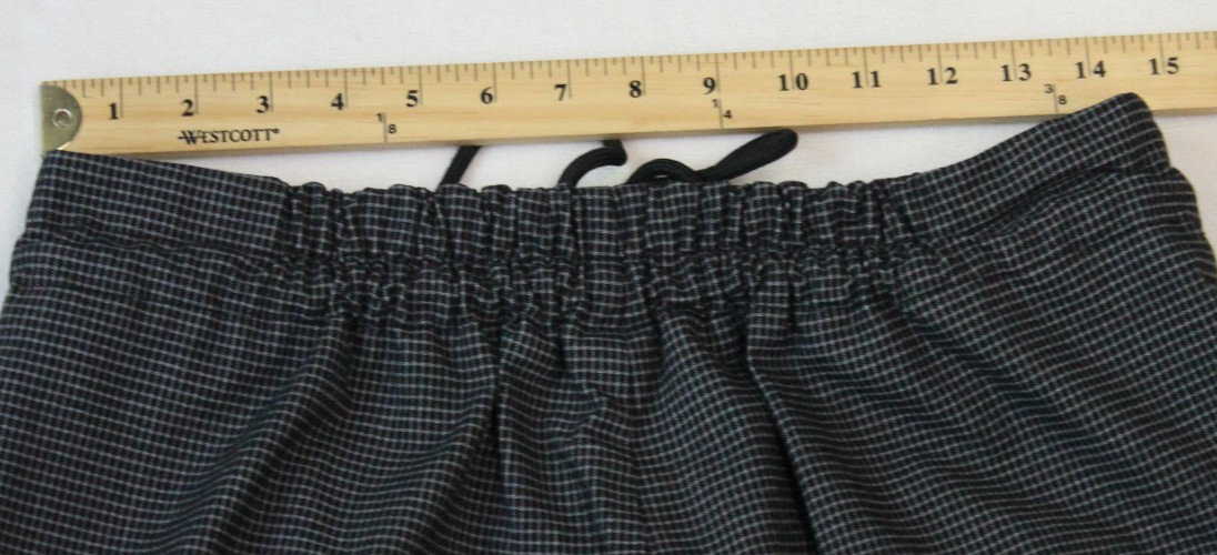 Forever 21 Los Angeles Jogger Pants Women’s Size L Gray Check Drawstring Stretch