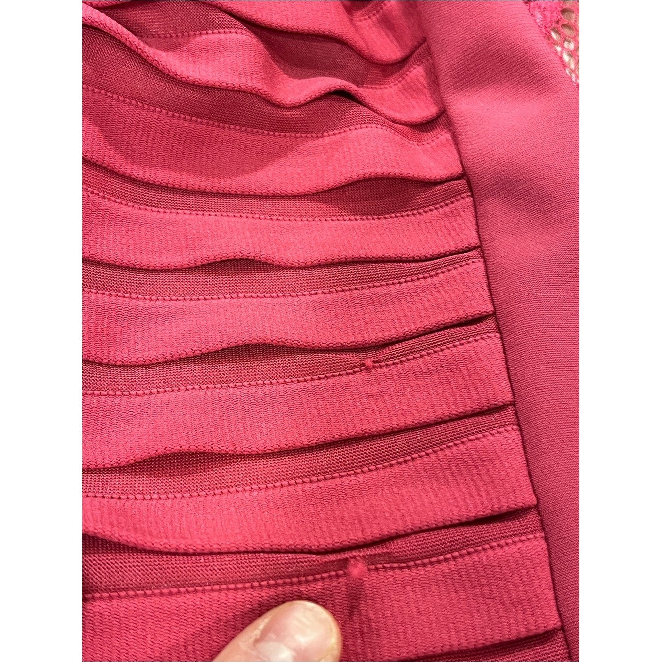 Melrose Fitted Pink Lace-Panel Bodycon Dress size 4