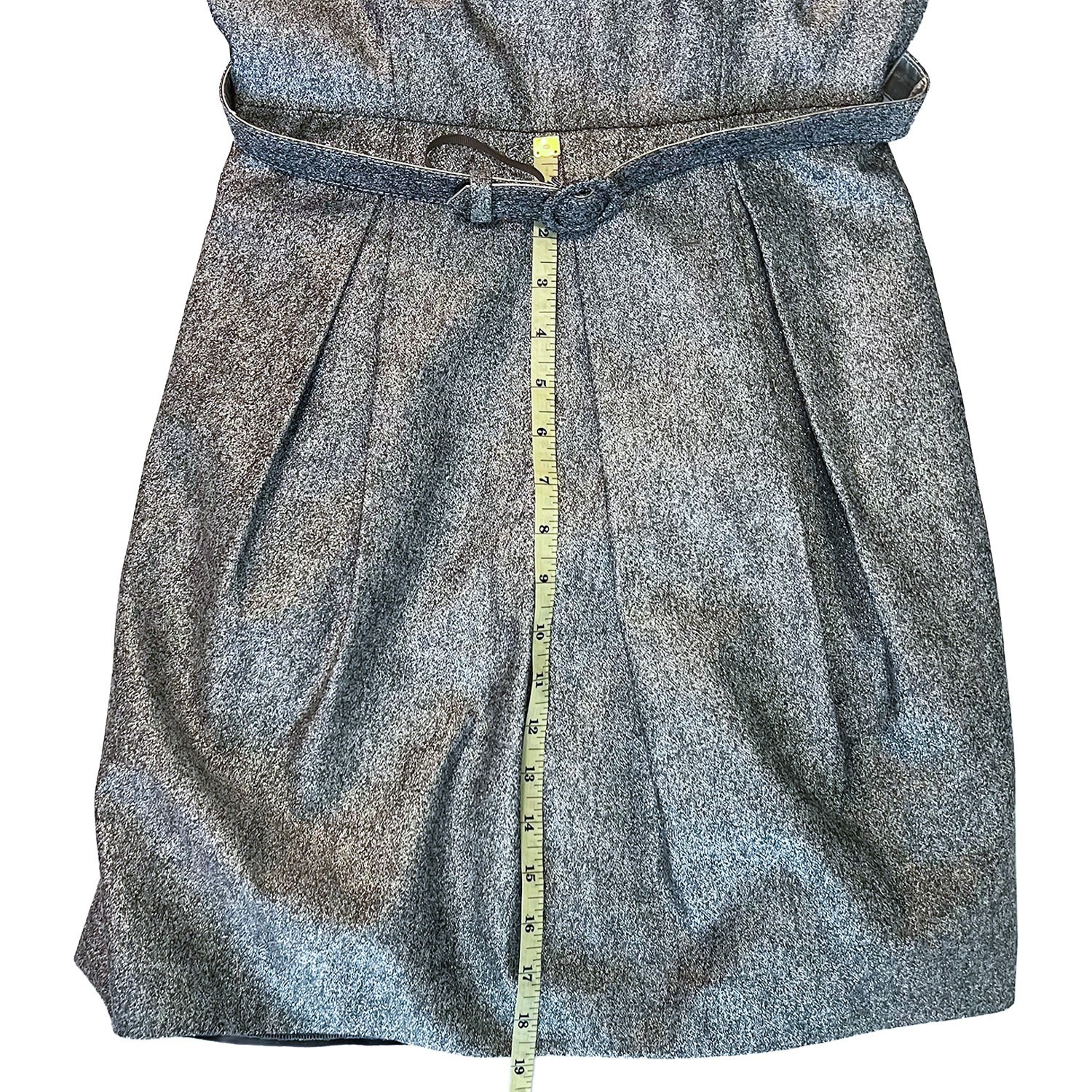White House Black Market Metallic Silver Tulip Dress NWT 4P Cocktail Party