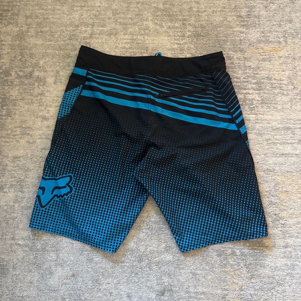 Fox Racing Board Shorts Geometric Pattern Swim Trunks