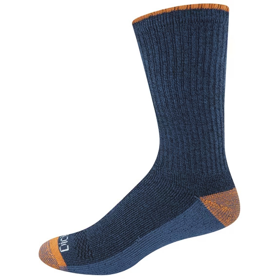 6 Pack Genuine Dickies Mens Dritech Crew Socks Moisture Control Black Size 6-12