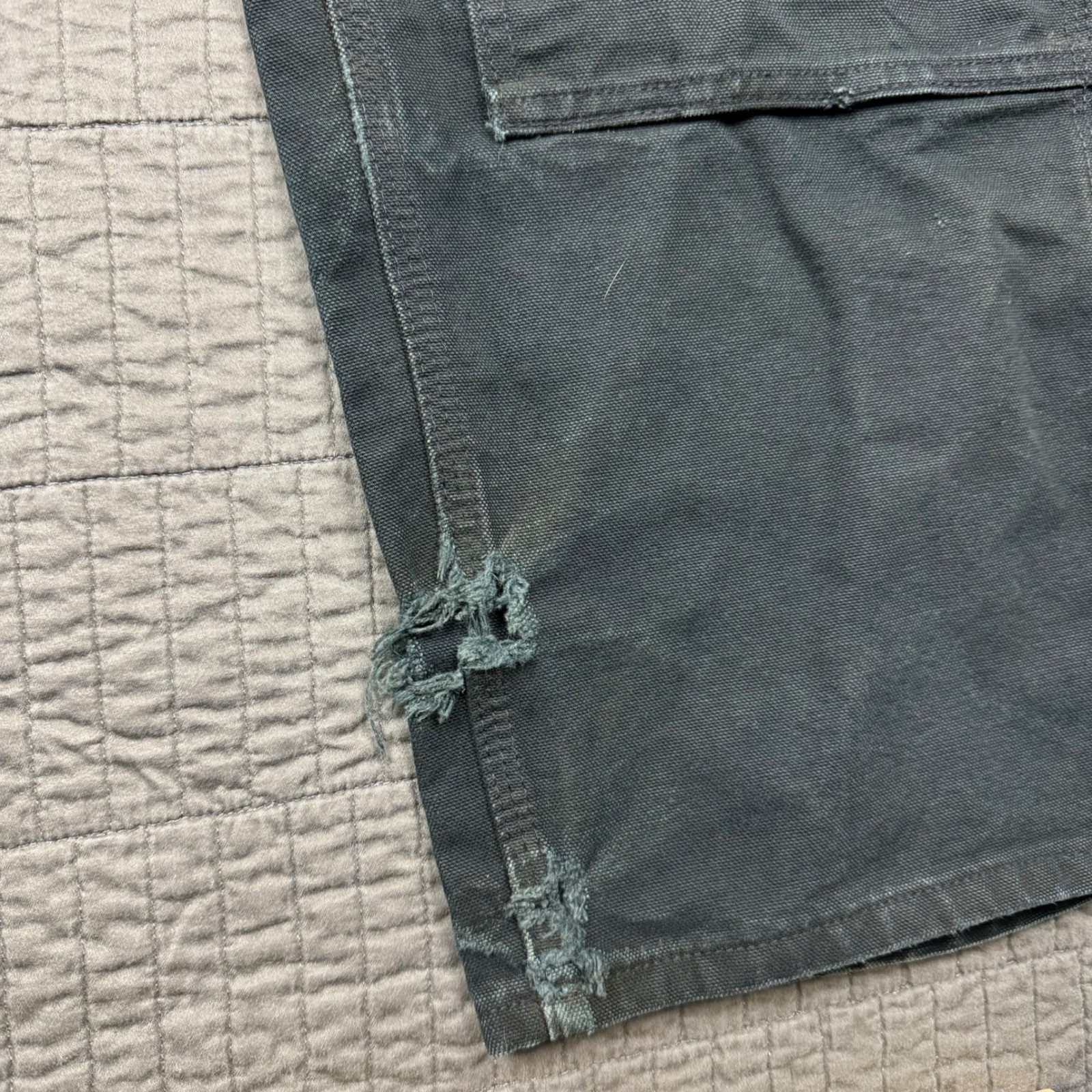 Carhartt Double Knee Pants Men 36×30 (33×29) Black B01 BLK Loose Fit Union Made