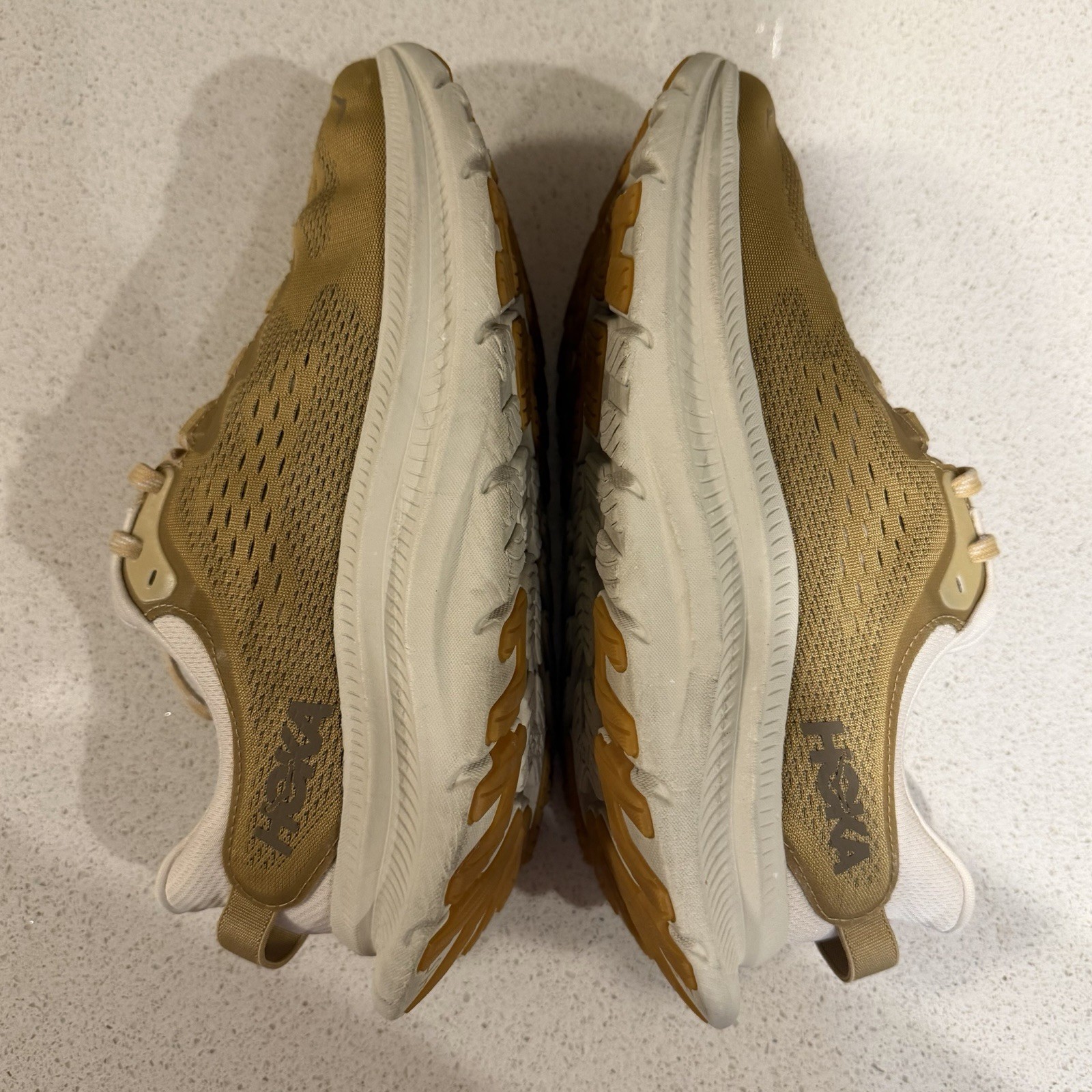 Hoka Kawana 2 Shoes Mens 9D Wheat Oat Milk Athletic running Sneakers