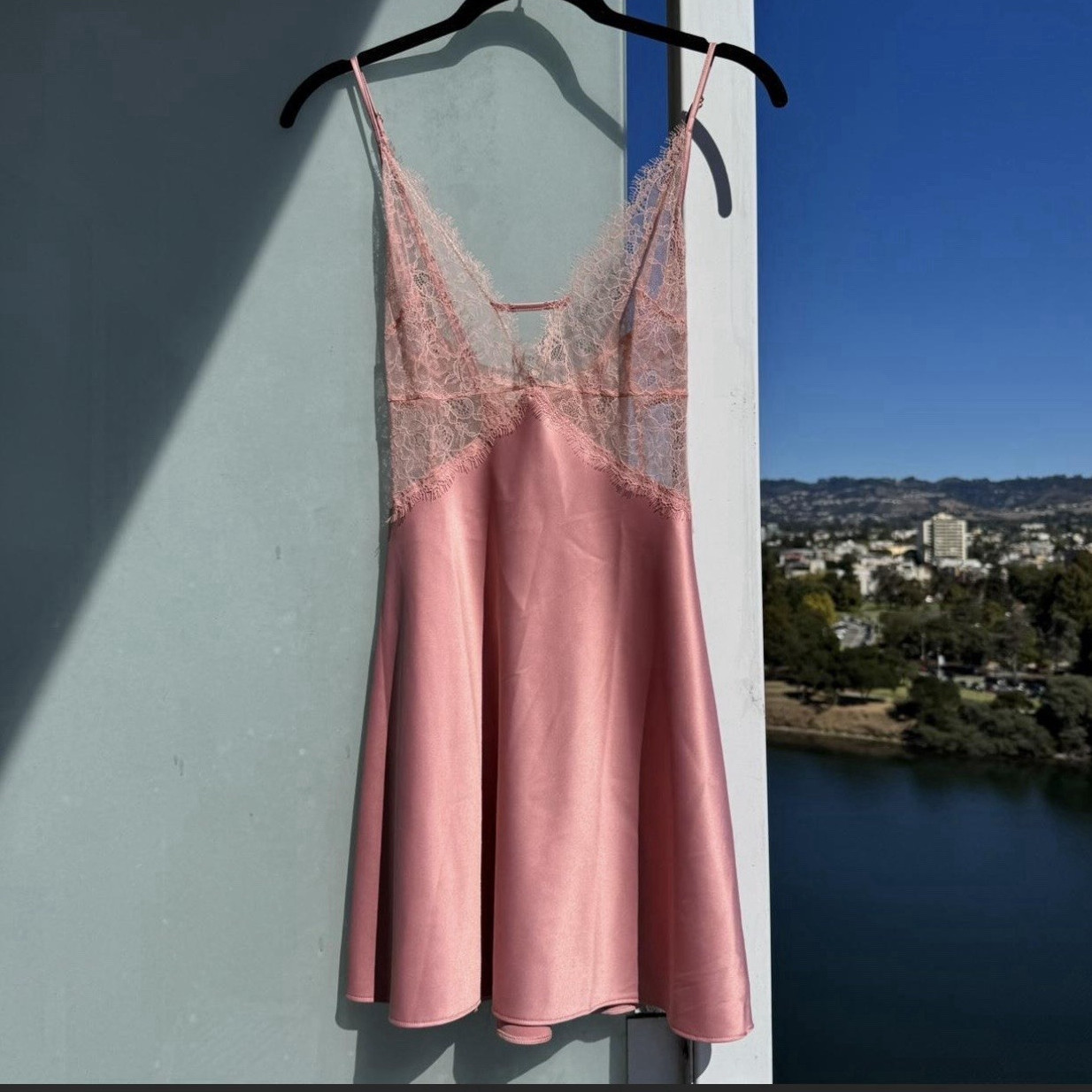 Victoria’s Secret Pink Lace Full Slip, Adjustable Straps, Women’s Size M