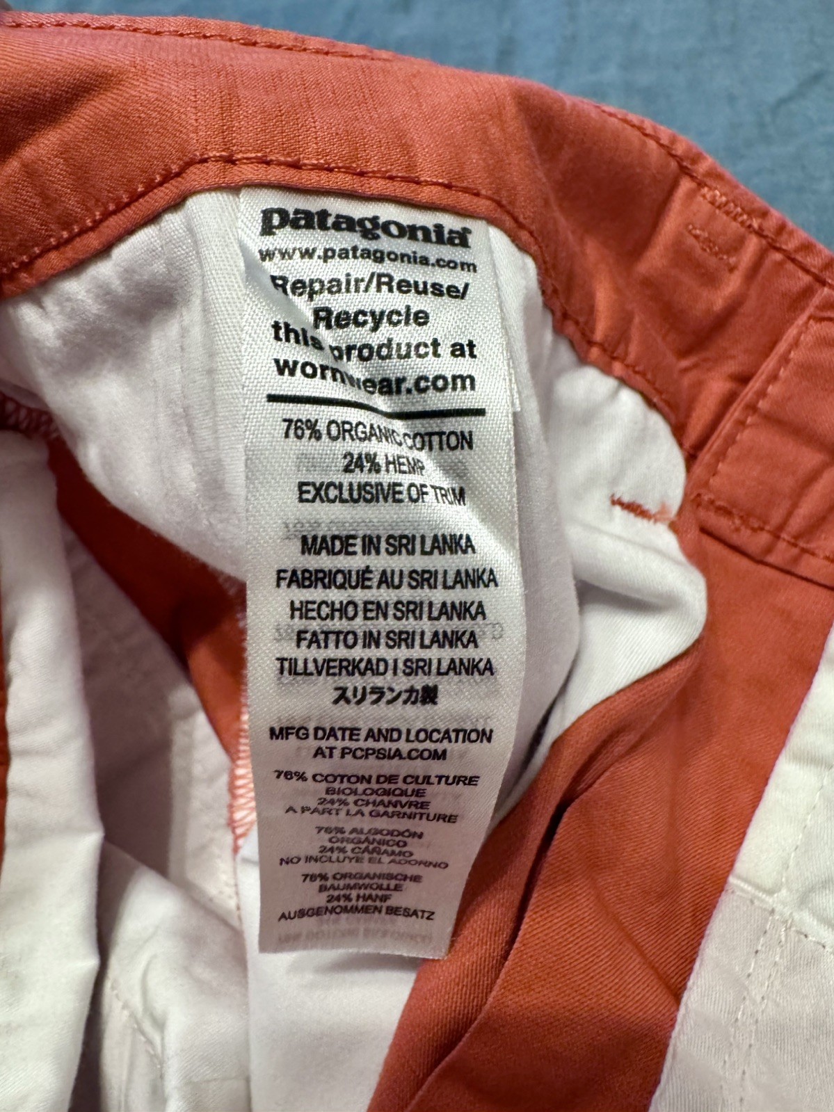 Patagonia Men’s Lightweight All Wear 32 in. Hemp Shorts 8″ Inseam Sumac Red NWT