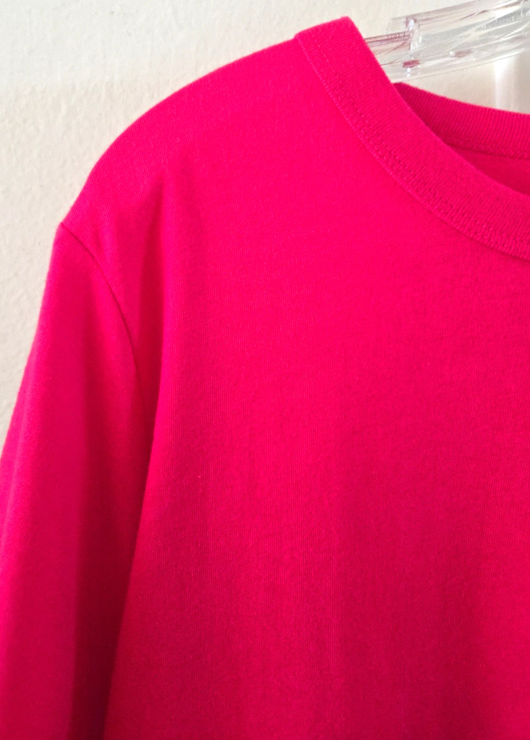Old Navy Raspberry Hot Pink Fuchsia Cotton Scoop T-shirt XL 1X 16 18 2X XLarge