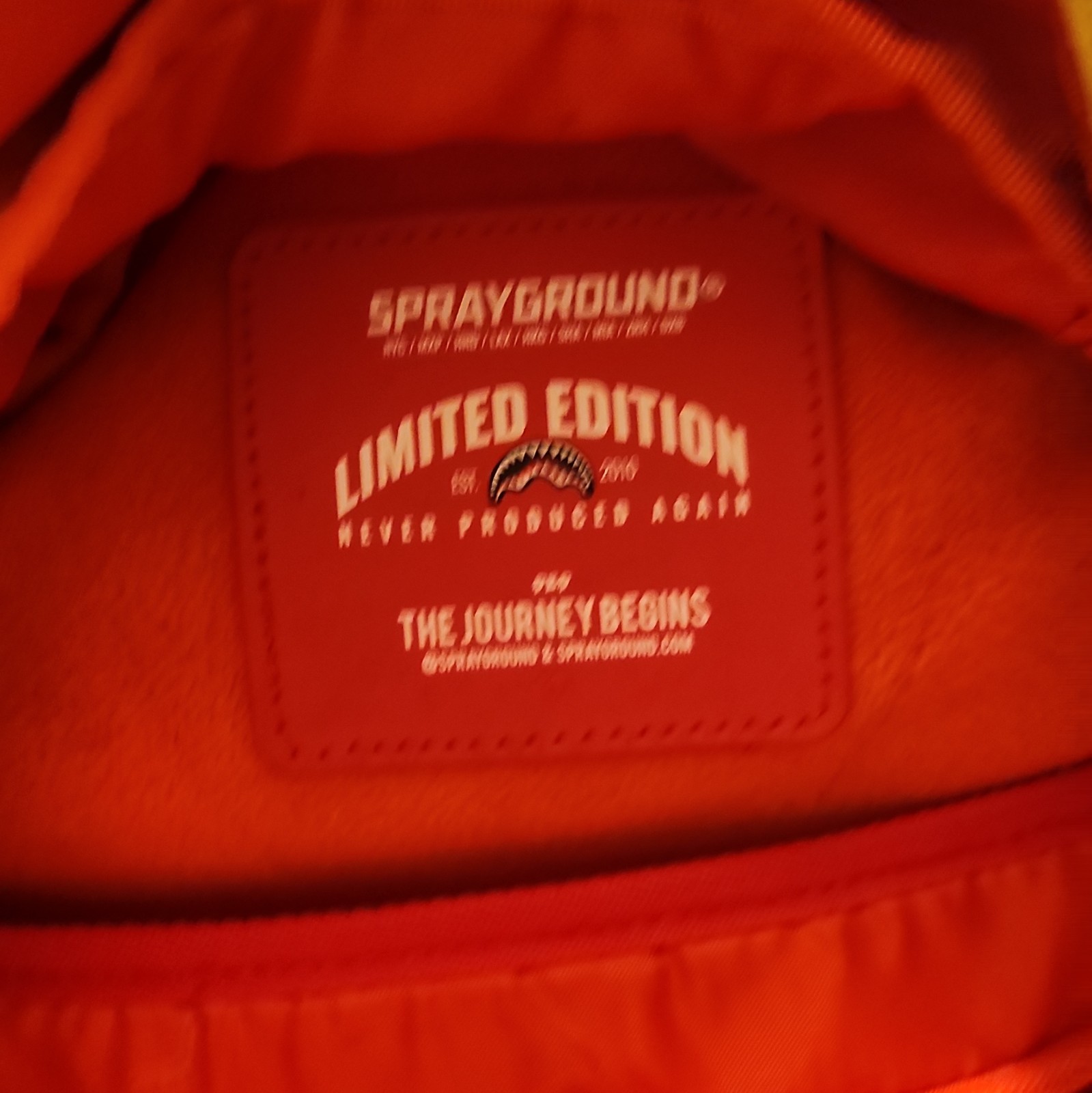 Sprayground Backpack used has minor issues non too bad