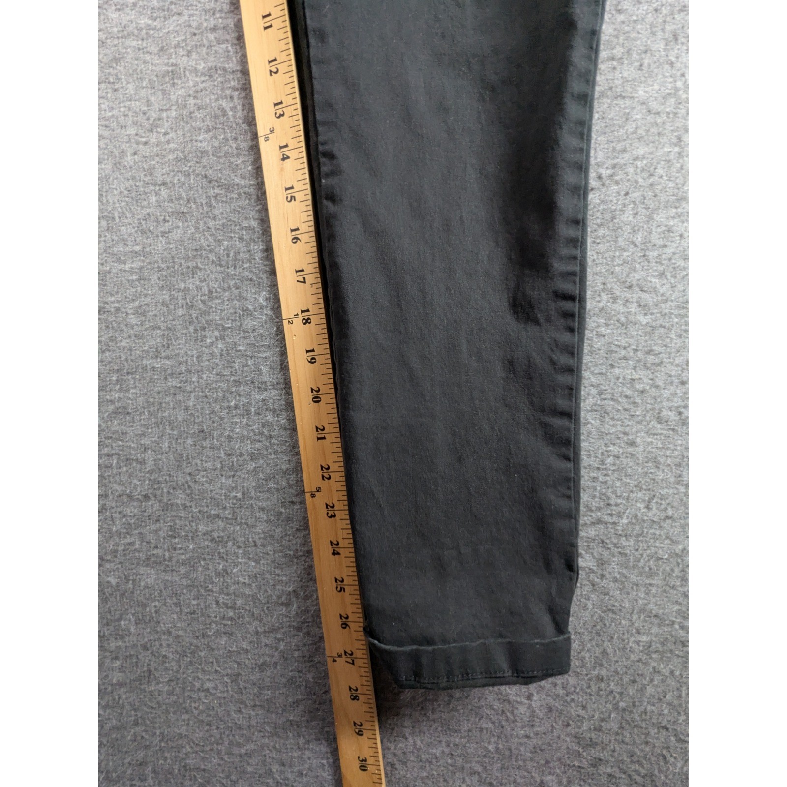 Topman Mens Chino Pants Black W30 L30 Cotton Blend Stretch Casual 68D29TBLK