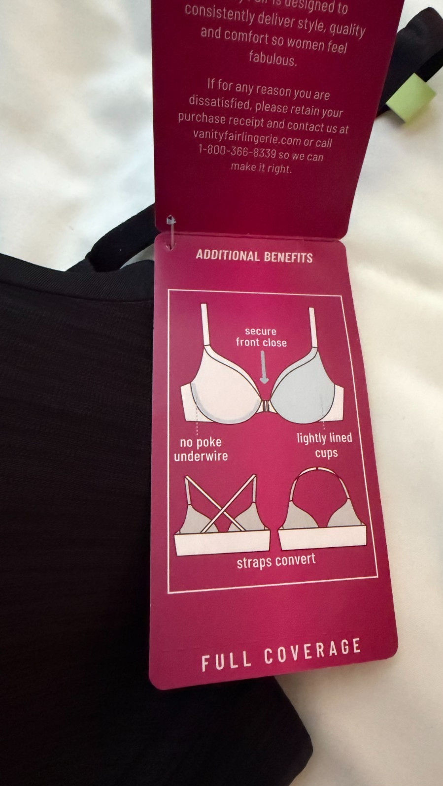 Vanity Fair 75339 Illumination Front Close Underwire Bra