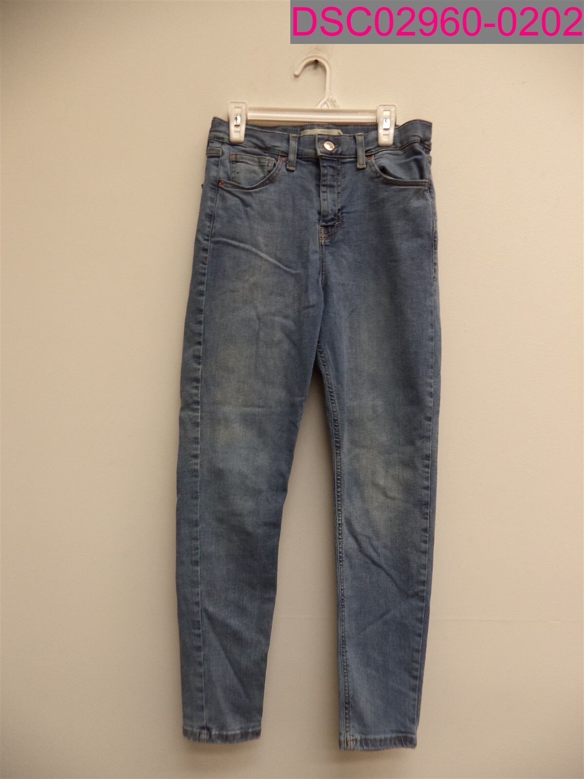 TOPSHOP MOTO JAMIE Women’s Skinny Blue Jeans Size 28 Waist X 30 Length