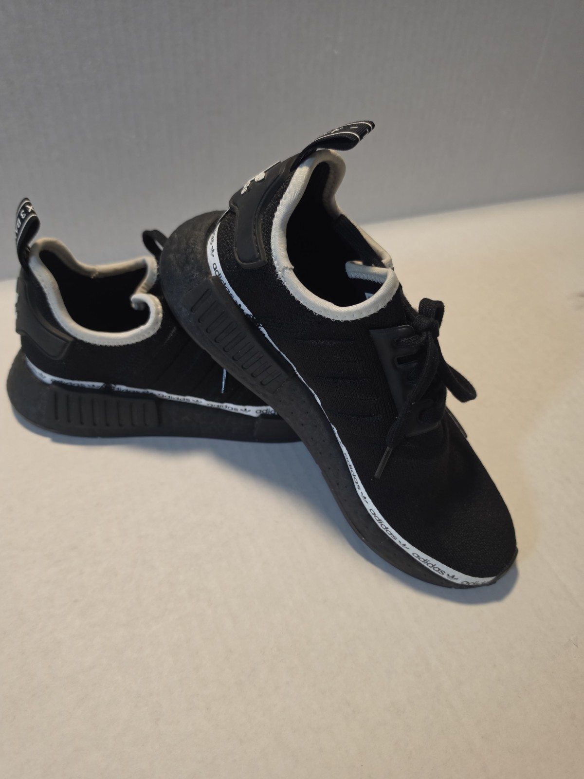adidas NMD_R1 Black Tape Logo Womens