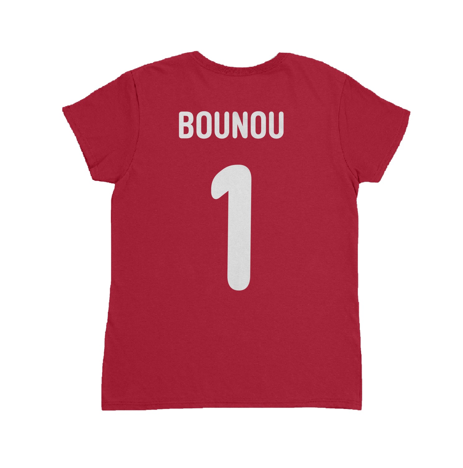 Morocco Pride Bounou 1 Two-Sided Jersey Style Ladies’ Crewneck T-Shirt