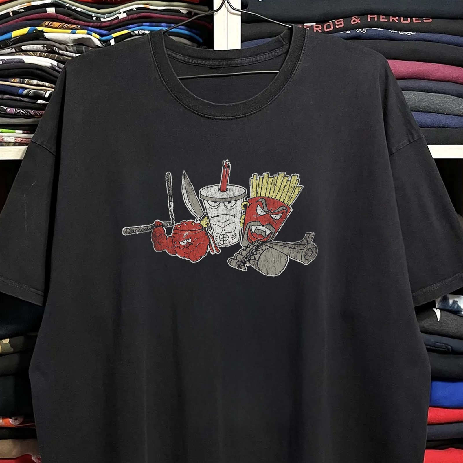 Aqua Teen Hunger Force Rare T-Shirt Black XL