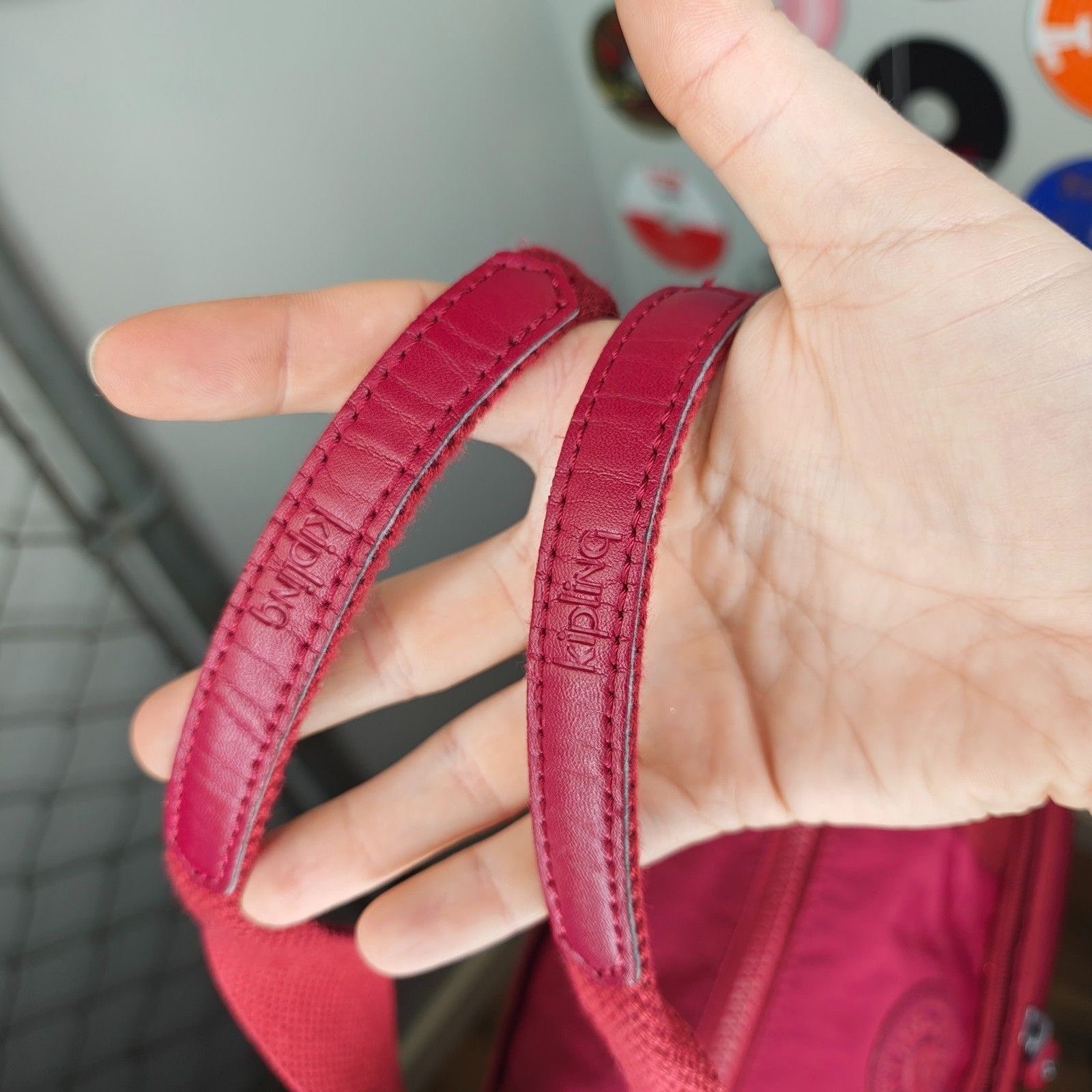 Kipling Klara Shoulder Bag Satchel in Cranberry