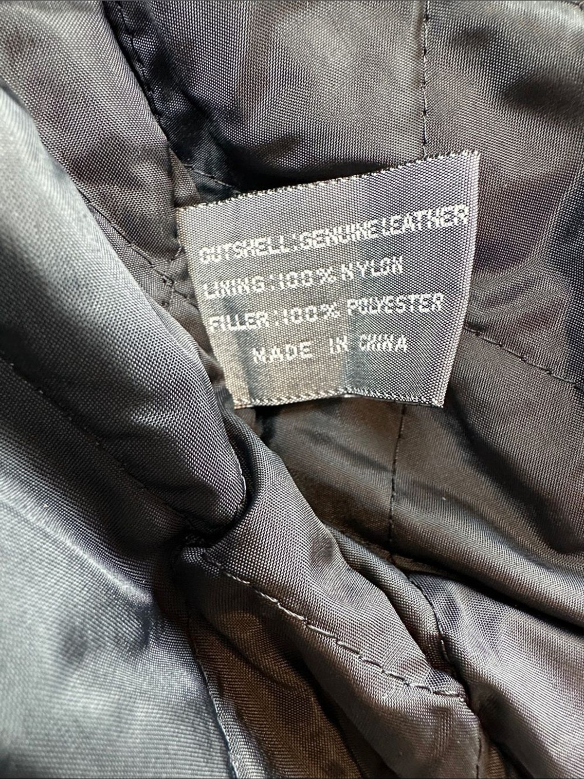 David Taylor Genuine Leather Bomber Jacket Black Men’s Large L Insulated | Biker
