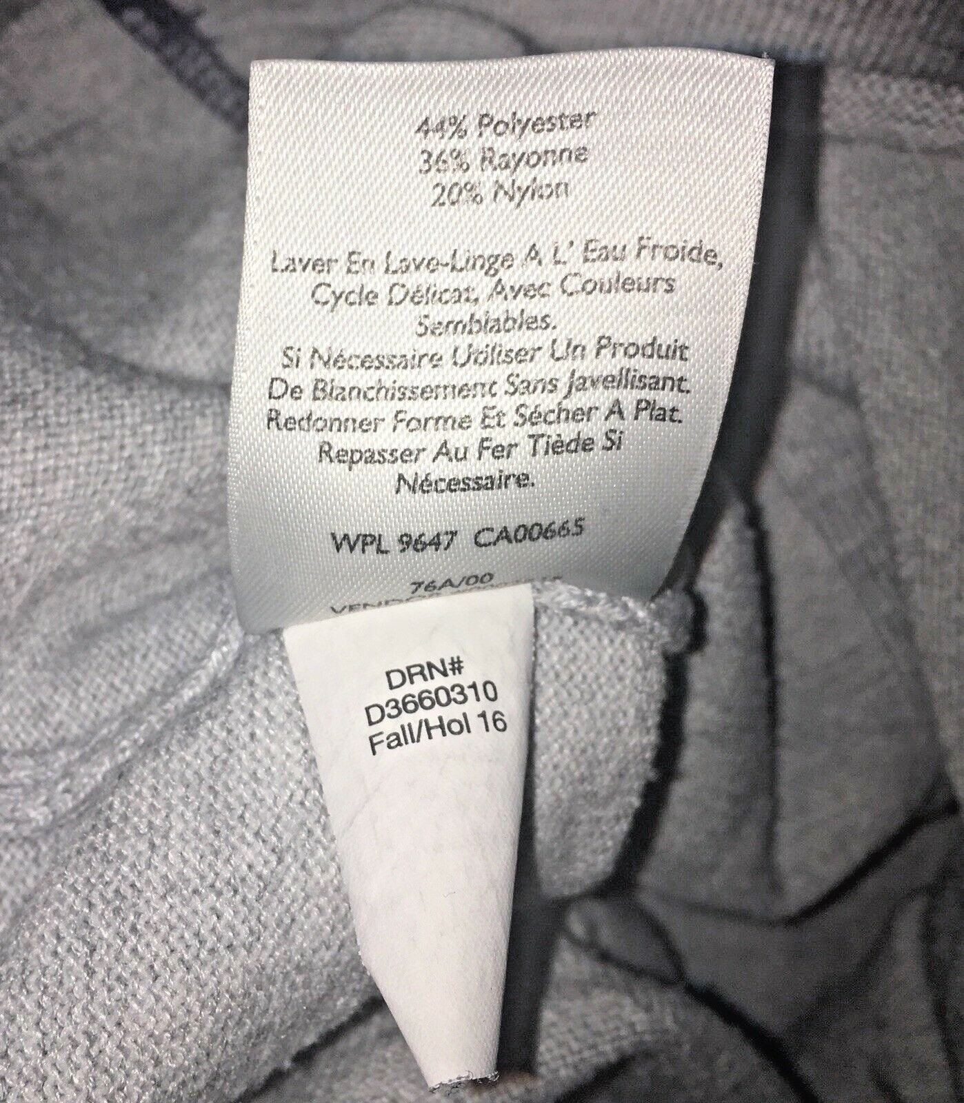 Eddie Bauer Pull Over Half Zip Cardigan Grey W/ Navy Stitching SZ XS