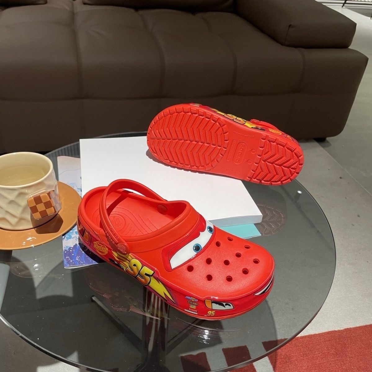 Disney Pixar Cars Lighting McQueen Crocs Men/Women Multiple Sizes No LightUp