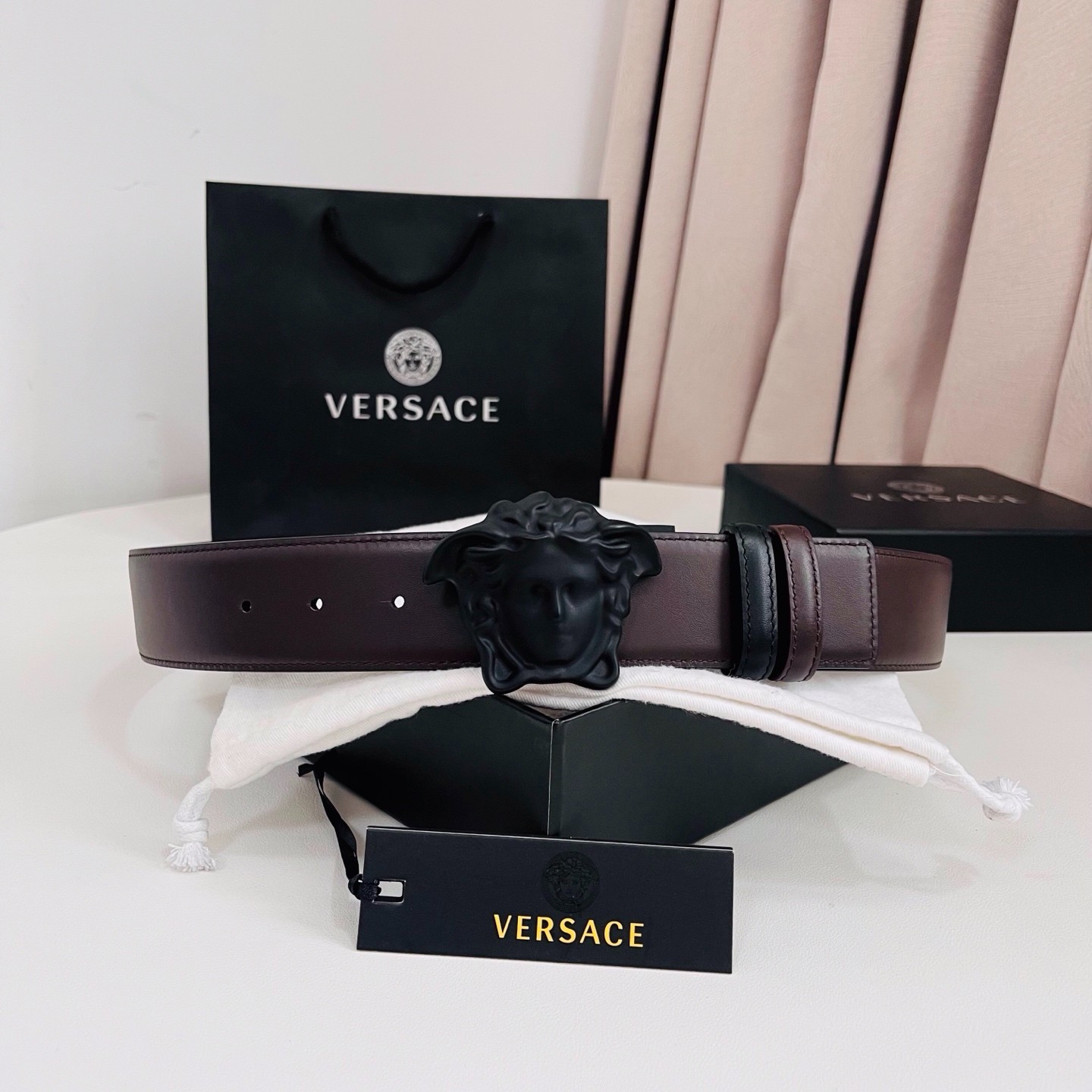 Versace belt REVERSIBLE for sale authentic Classic Belt Width:4.0cm/1.57in