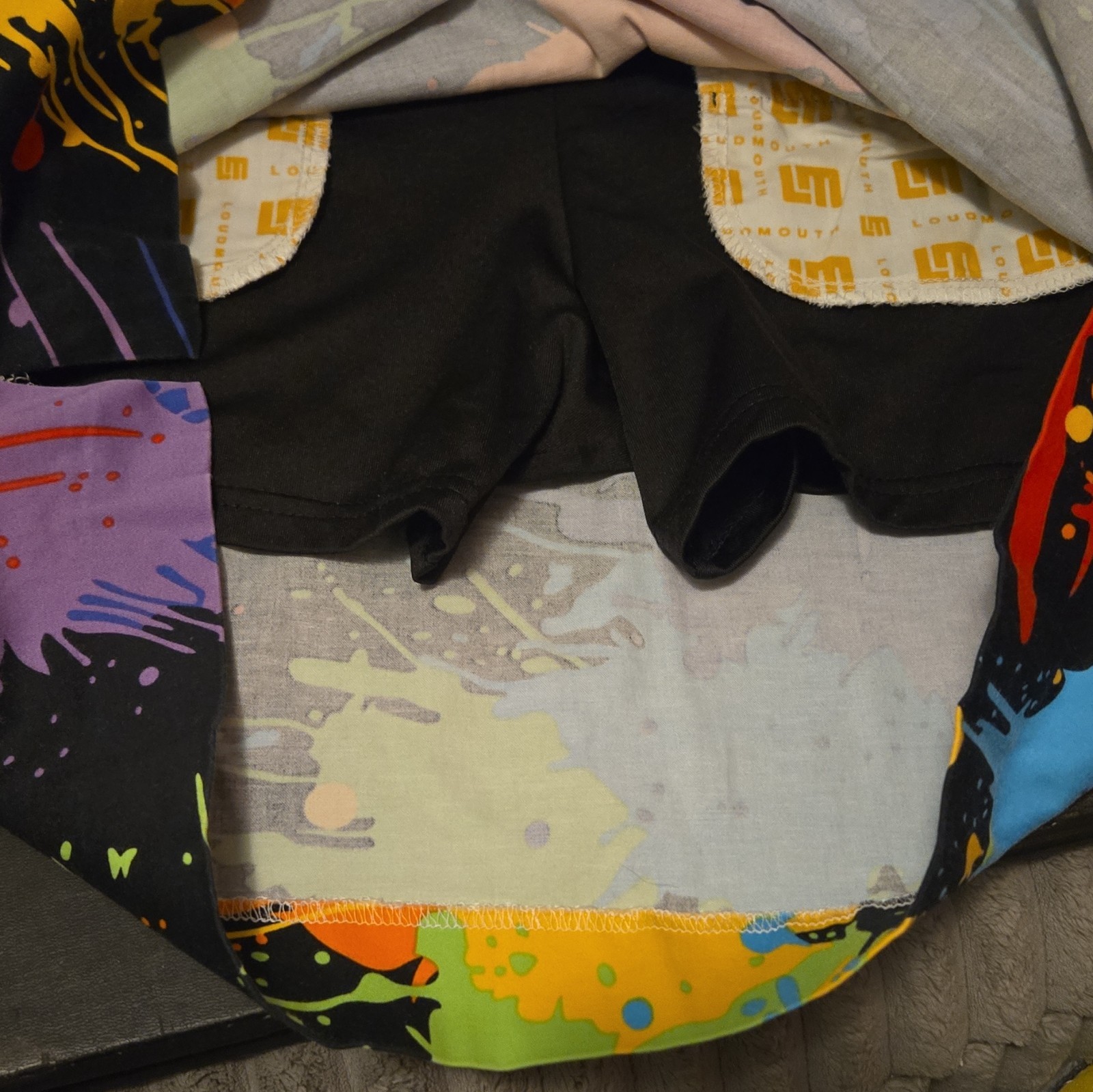Loudmouth Women’s Multicolor Paint Splatter Skort w/ Built-In Shorts Size 16