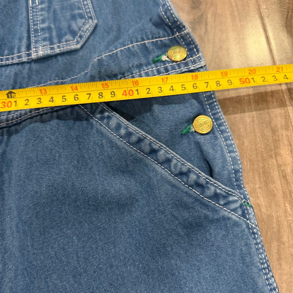 Liberty denim bib overall men 34×30 vintage